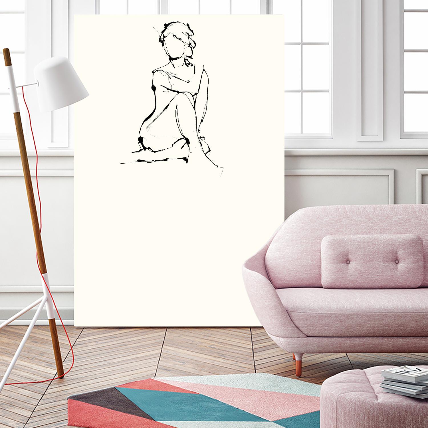 Contour Figure 2 by Stefano Altamura on GIANT ART - black men and women