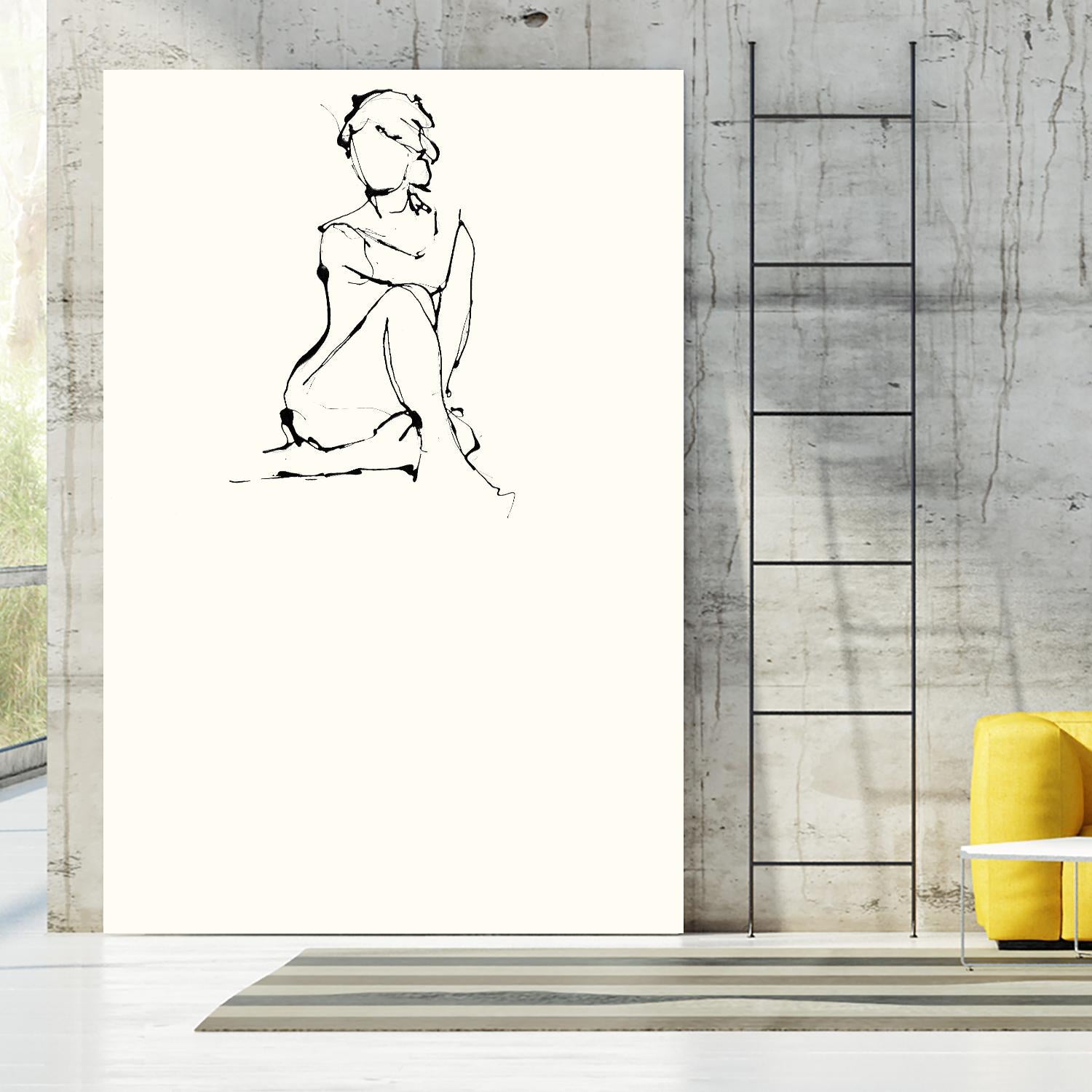 Contour Figure 2 by Stefano Altamura on GIANT ART - black men and women