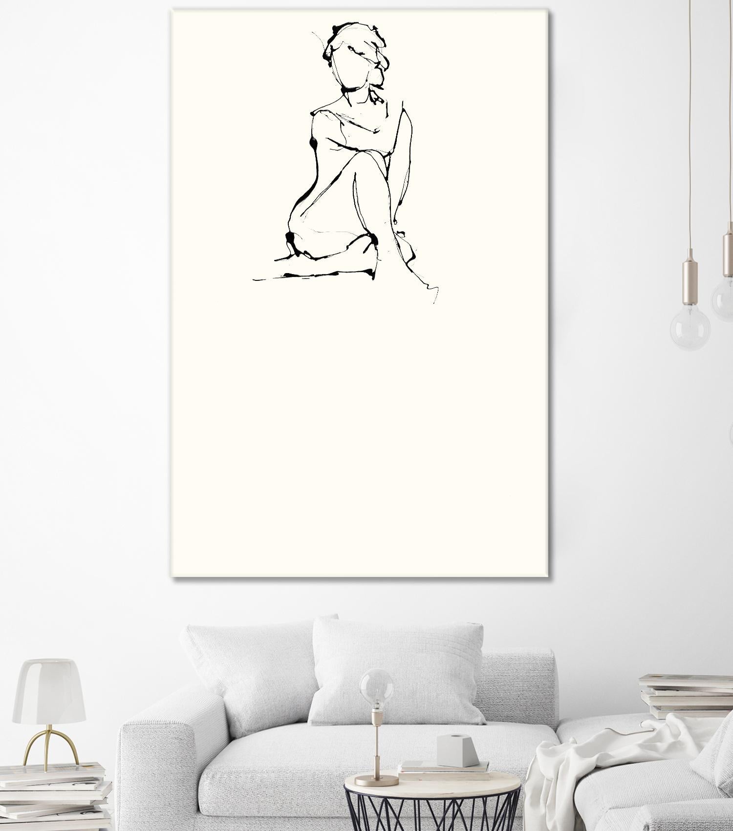 Contour Figure 2 by Stefano Altamura on GIANT ART - black men and women