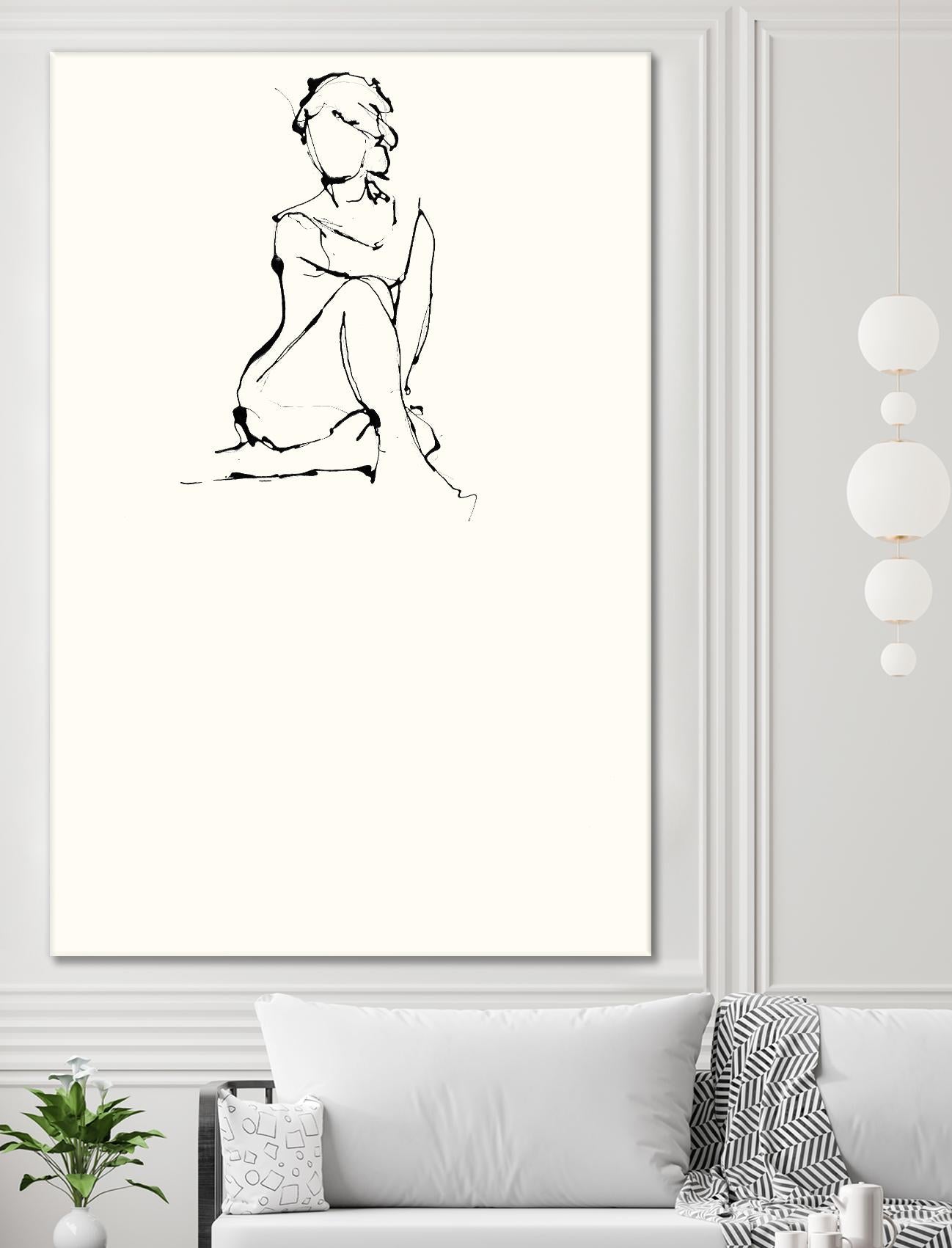 Contour Figure 2 by Stefano Altamura on GIANT ART - black men and women