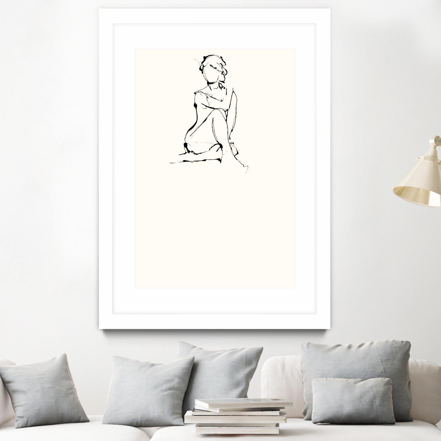 Contour Figure 2 by Stefano Altamura on GIANT ART - white black & white corps nu