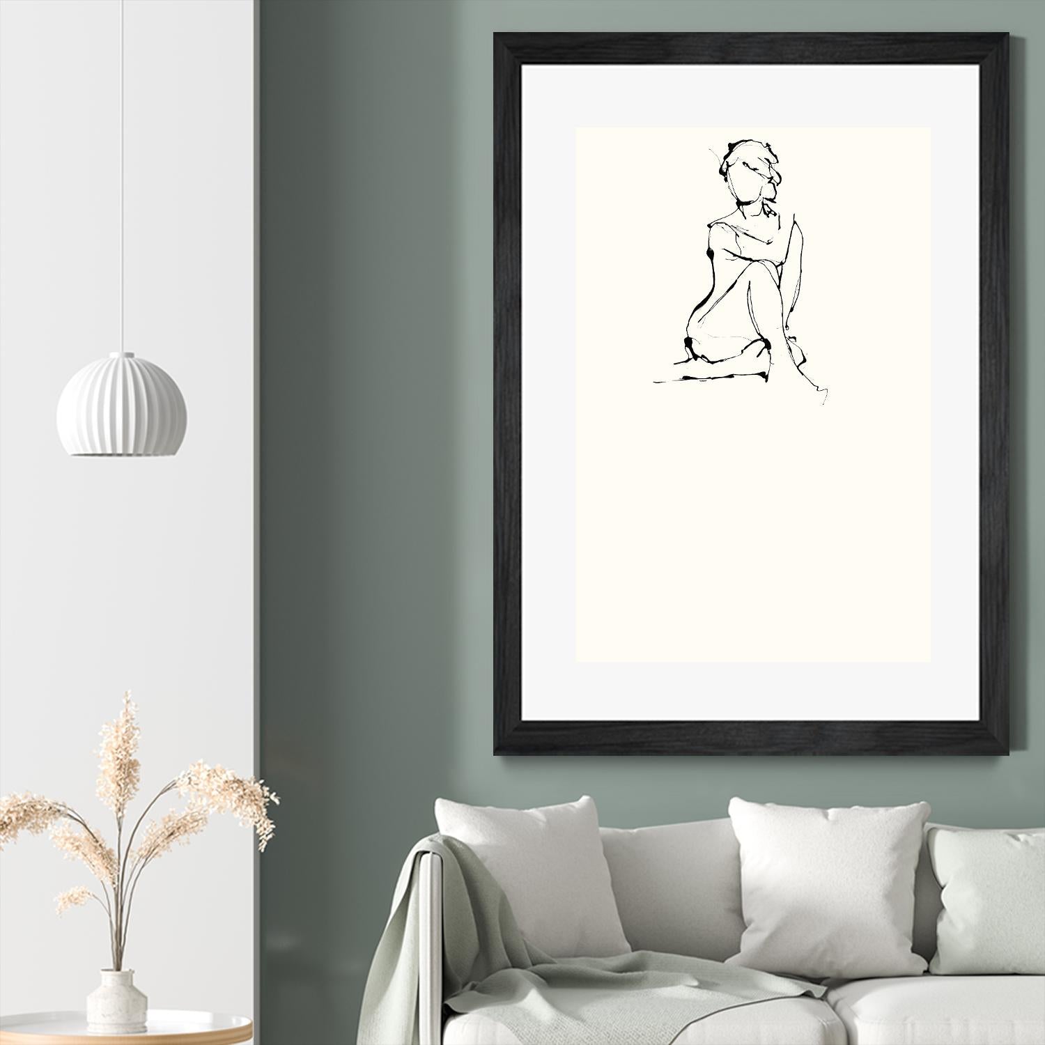 Contour Figure 2 by Stefano Altamura on GIANT ART - white black & white corps nu