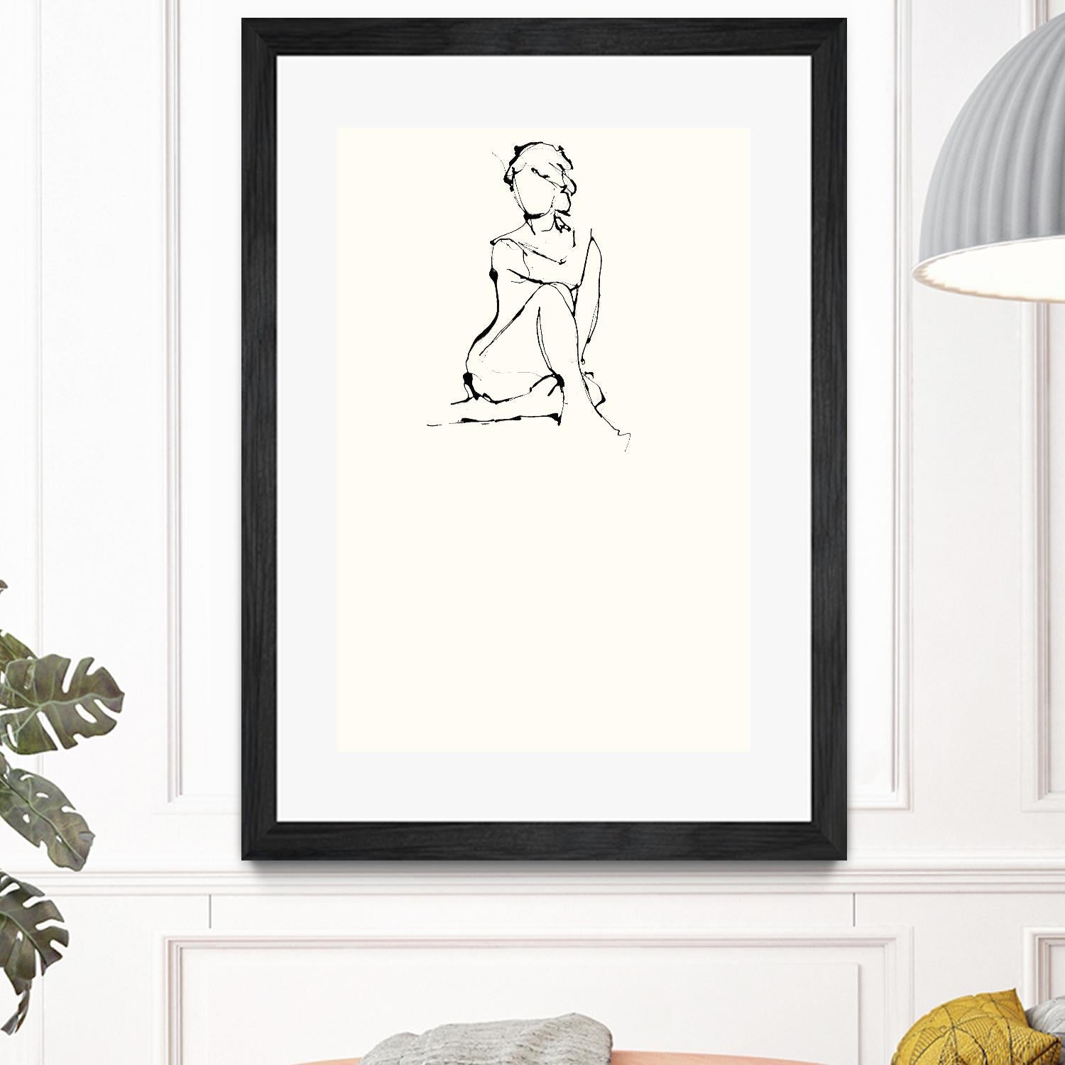 Contour Figure 2 by Stefano Altamura on GIANT ART - white black & white corps nu