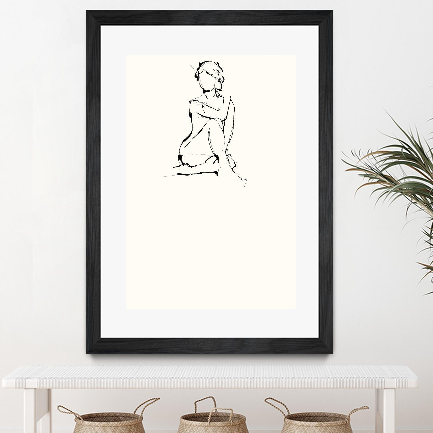 Contour Figure 2 by Stefano Altamura on GIANT ART - white black & white corps nu