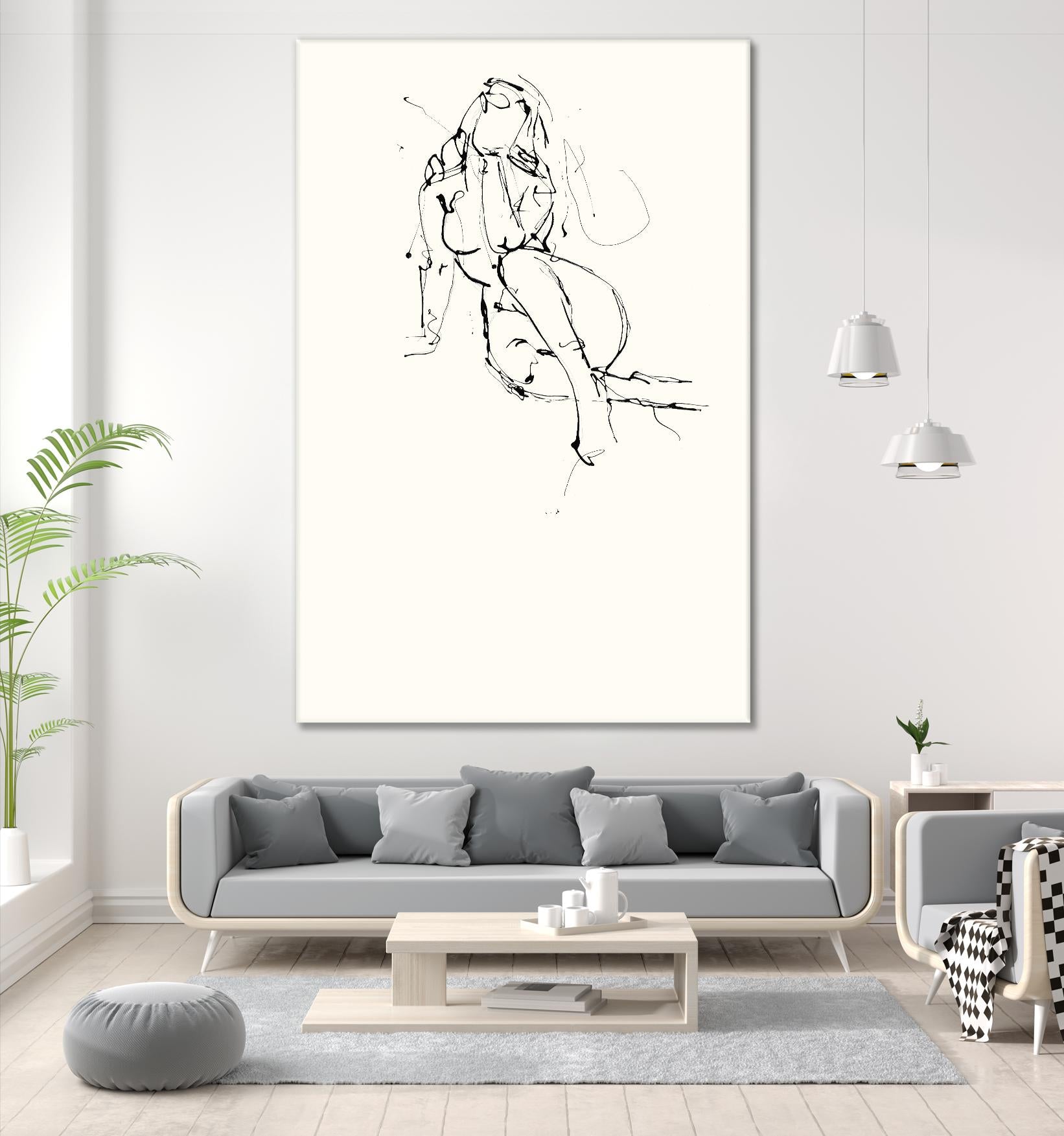 Contour Figure 9 by Stefano Altamura on GIANT ART - black men and women