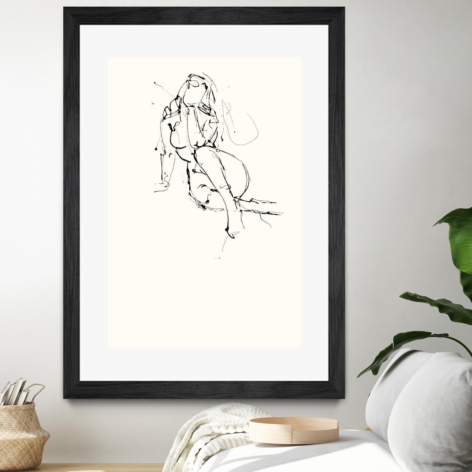 Contour Figure 9 by Stefano Altamura on GIANT ART - white black & white corps nu