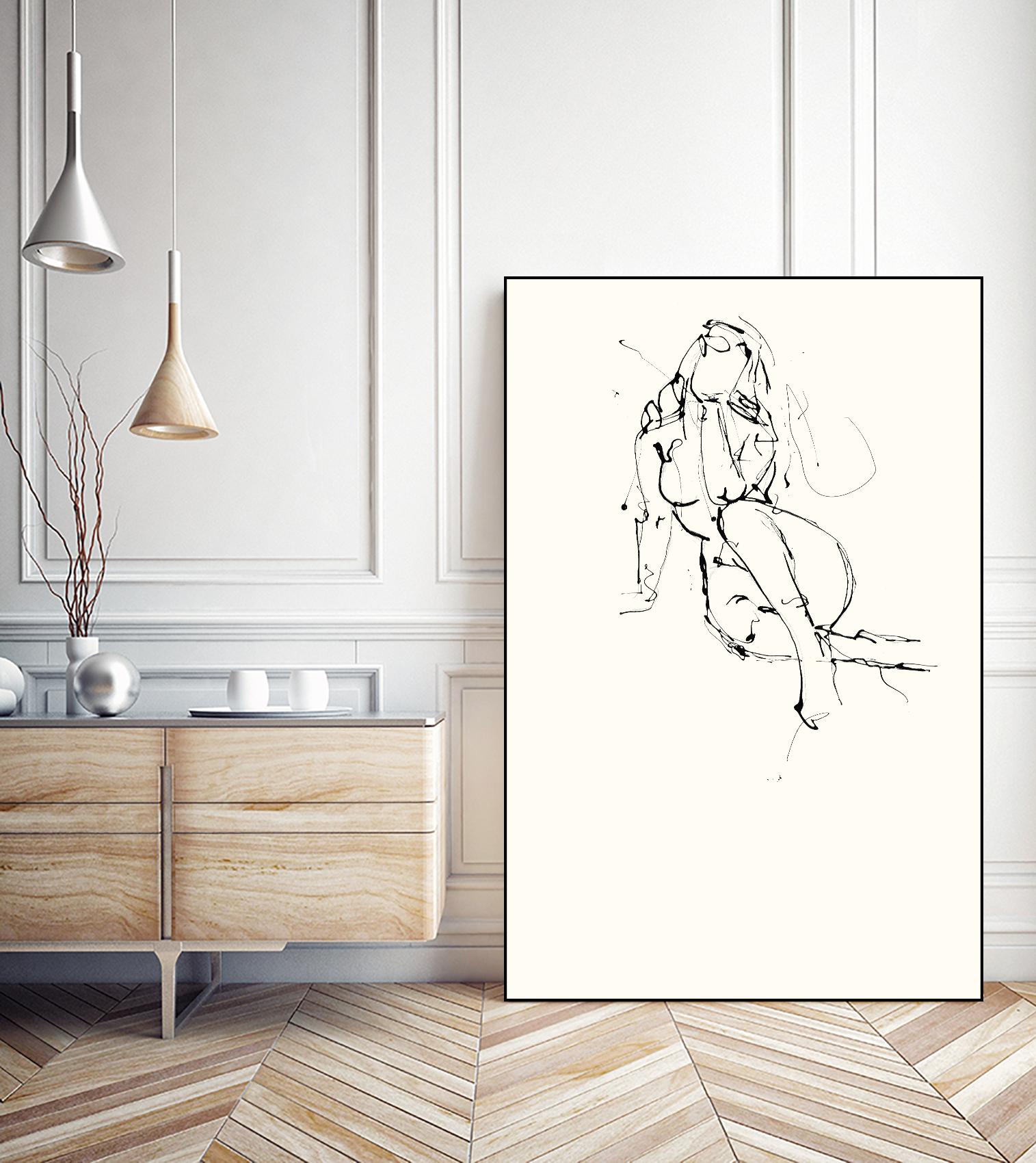 Contour Figure 9 by Stefano Altamura on GIANT ART - black men and women