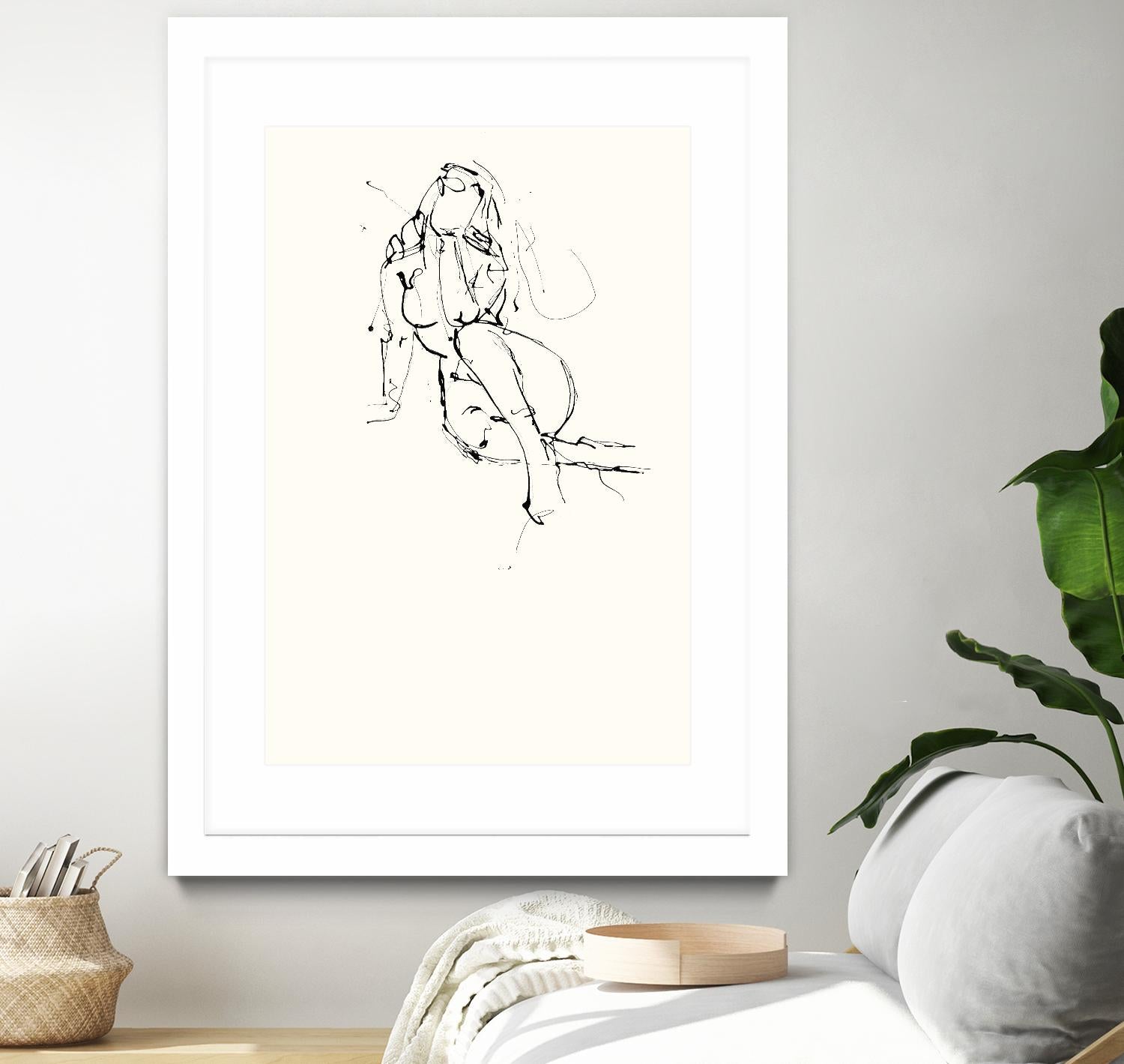 Contour Figure 9 by Stefano Altamura on GIANT ART - white black & white corps nu