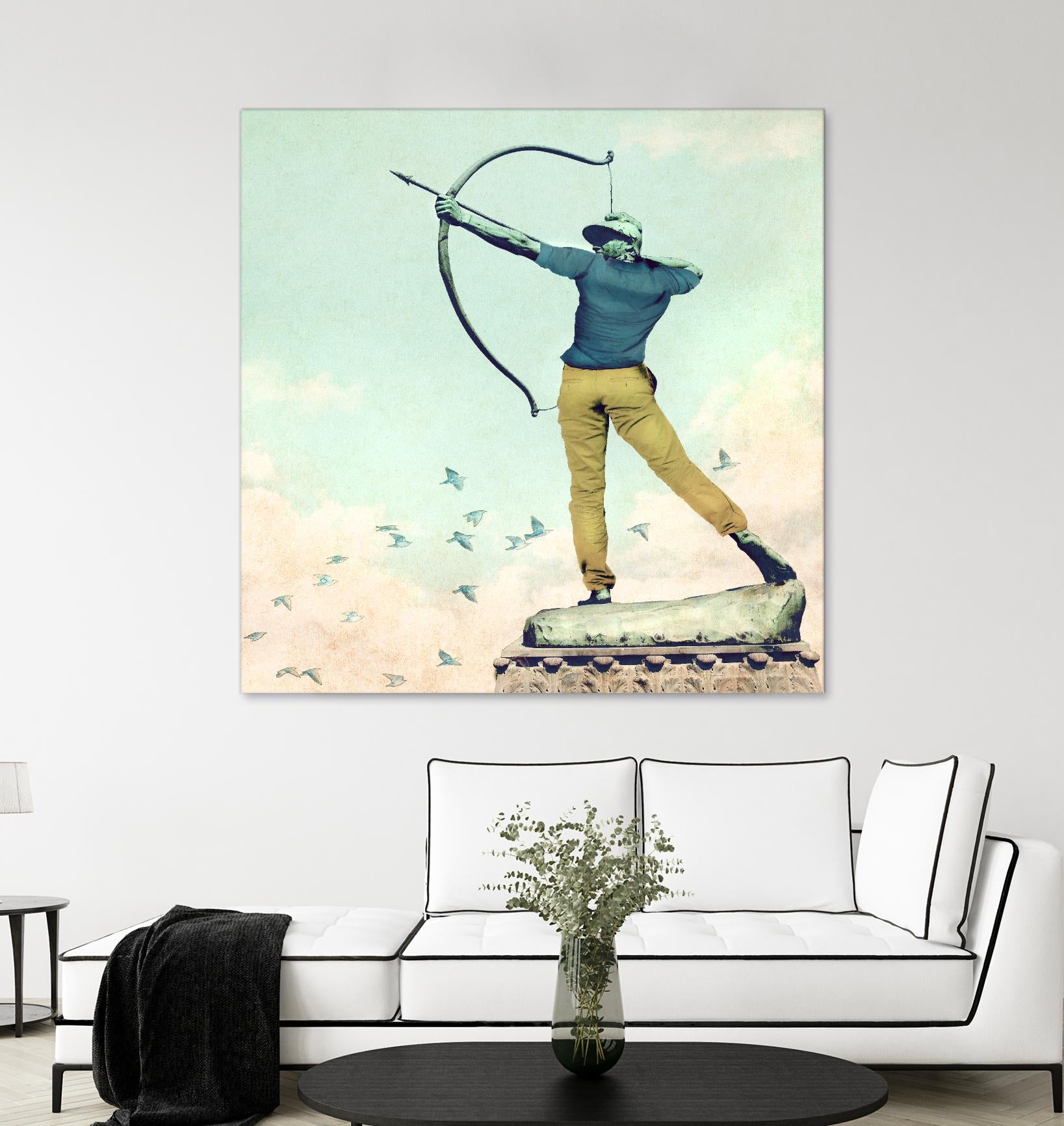 Hipster Archer by THE Studio on GIANT ART - beige contemporary
