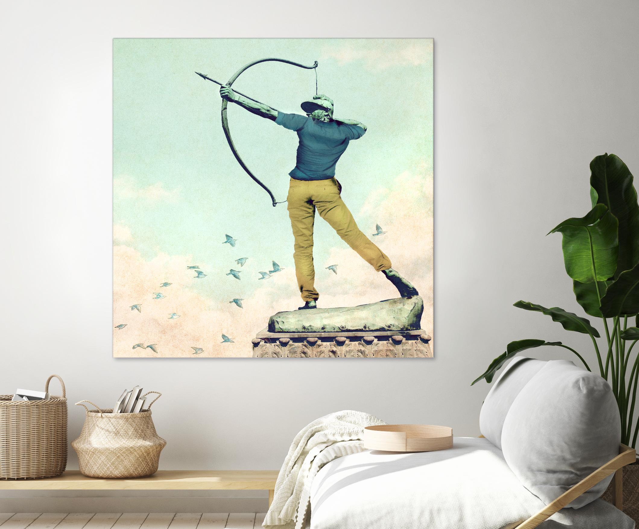 Hipster Archer by THE Studio on GIANT ART - beige contemporary