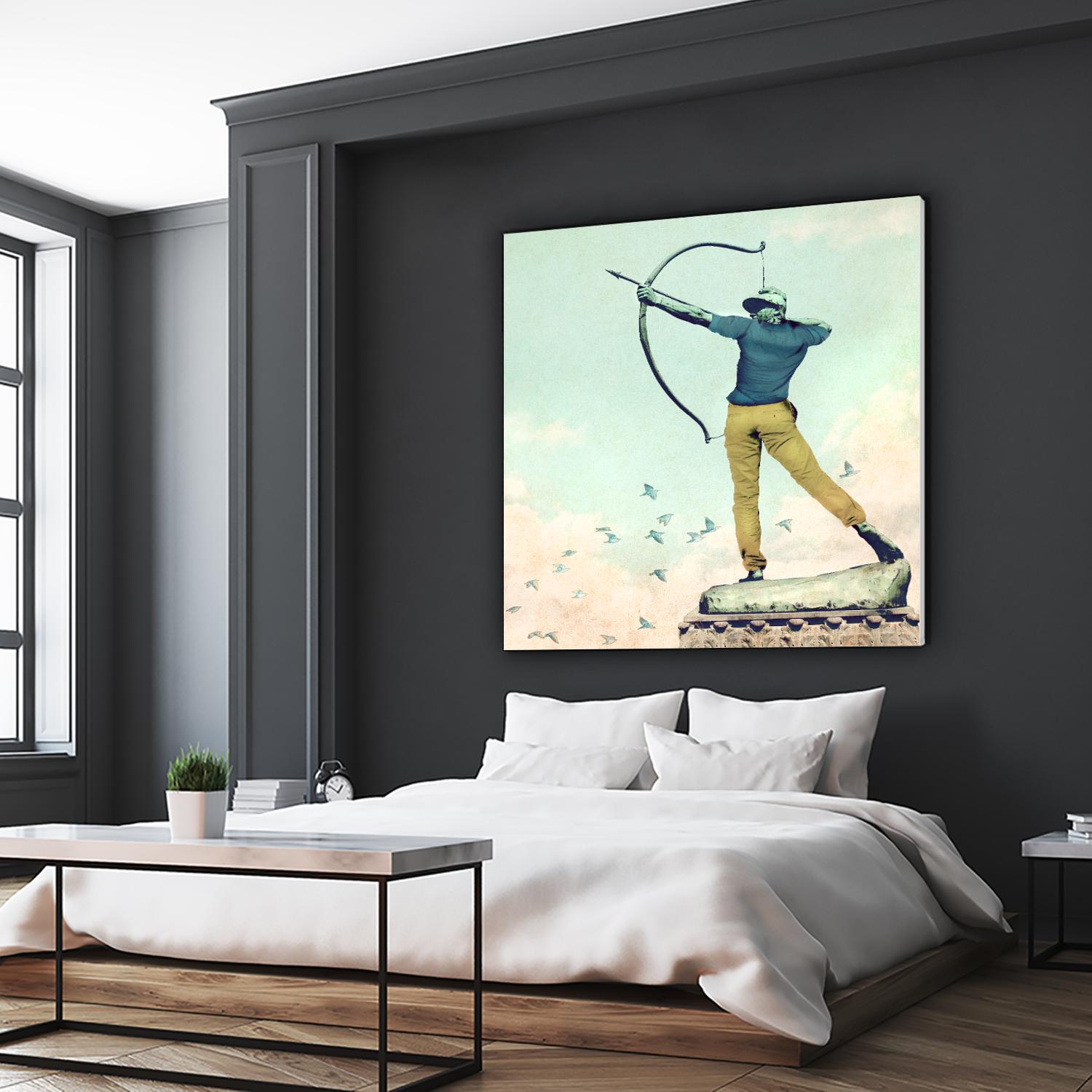 Hipster Archer by THE Studio on GIANT ART - beige contemporary