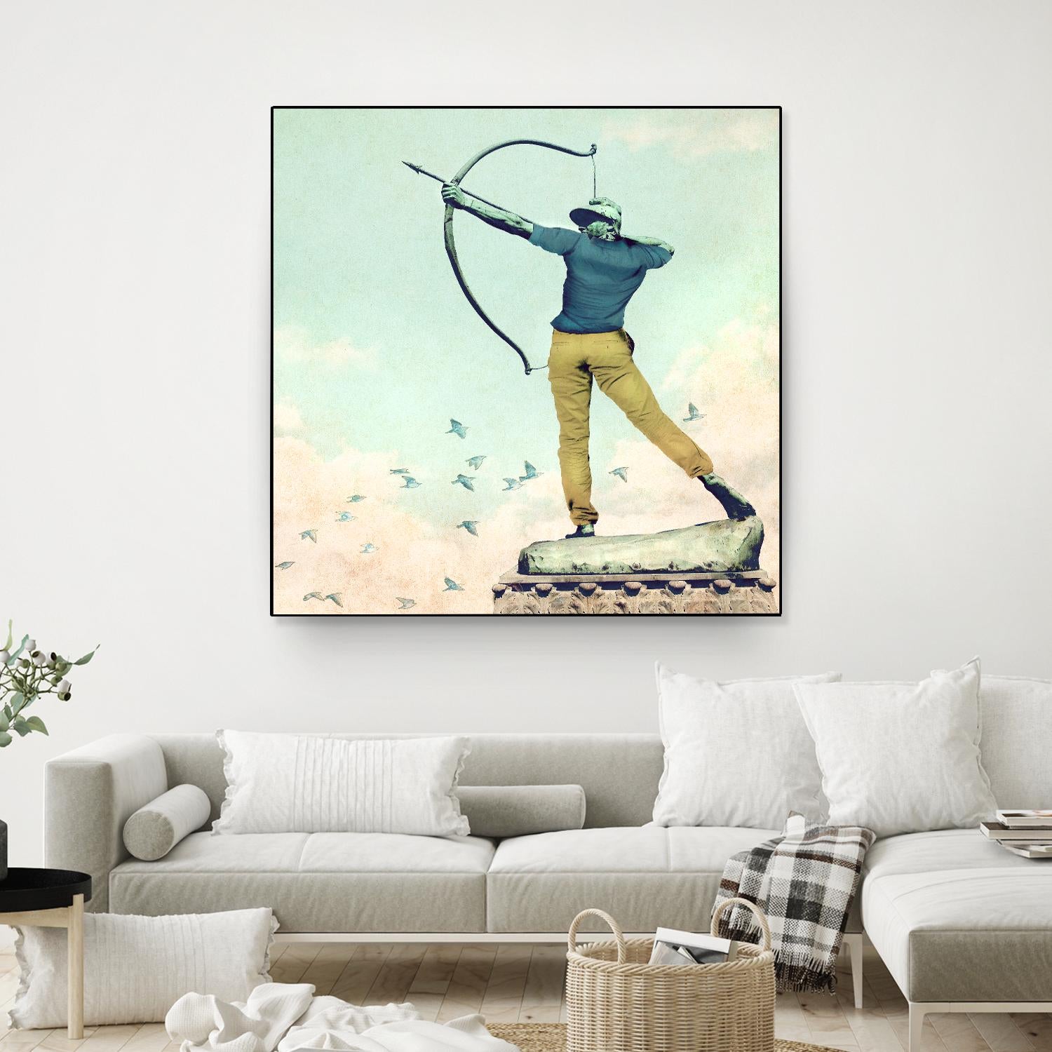 Hipster Archer by THE Studio on GIANT ART - beige contemporary