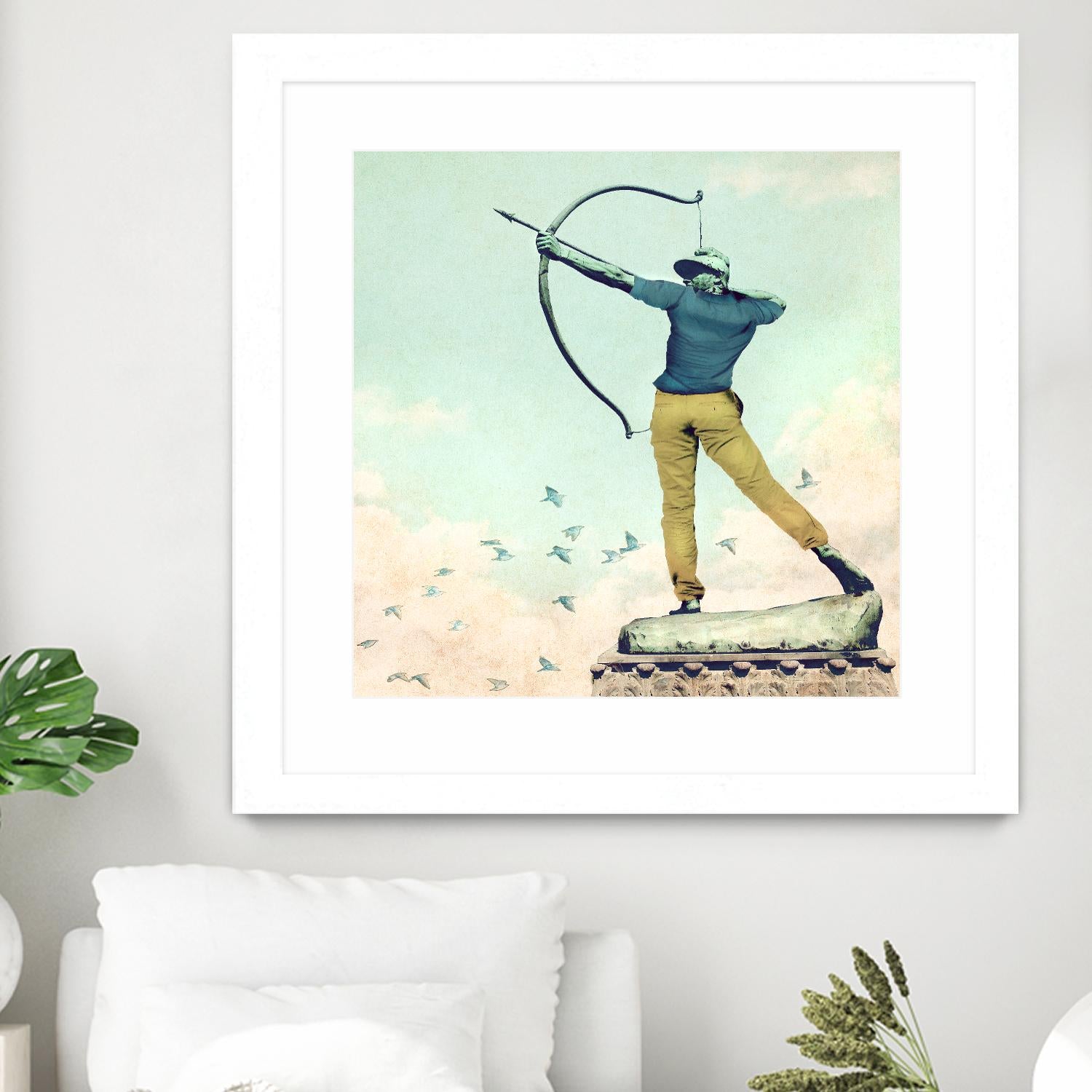 Hipster Archer by THE Studio on GIANT ART - beige contemporary