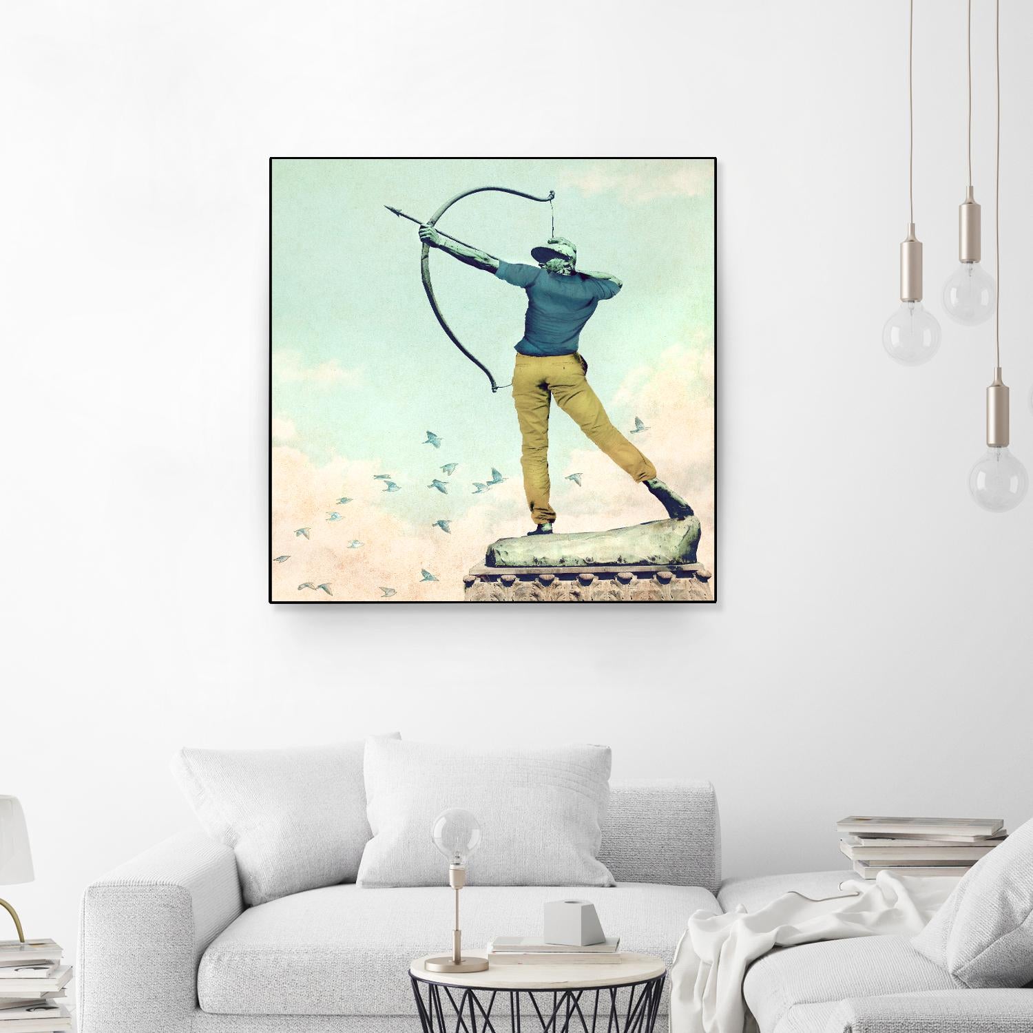 Hipster Archer by THE Studio on GIANT ART - beige contemporary