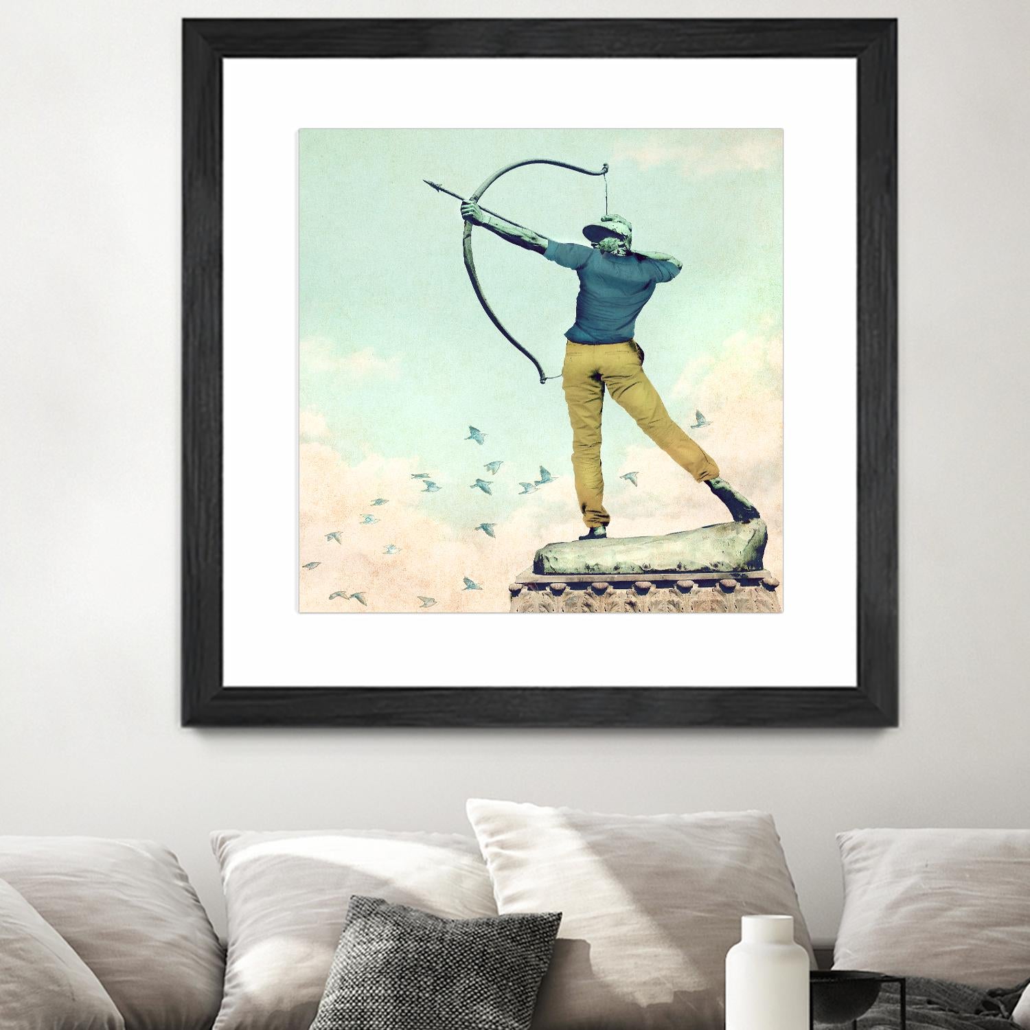 Hipster Archer by THE Studio on GIANT ART - beige contemporary