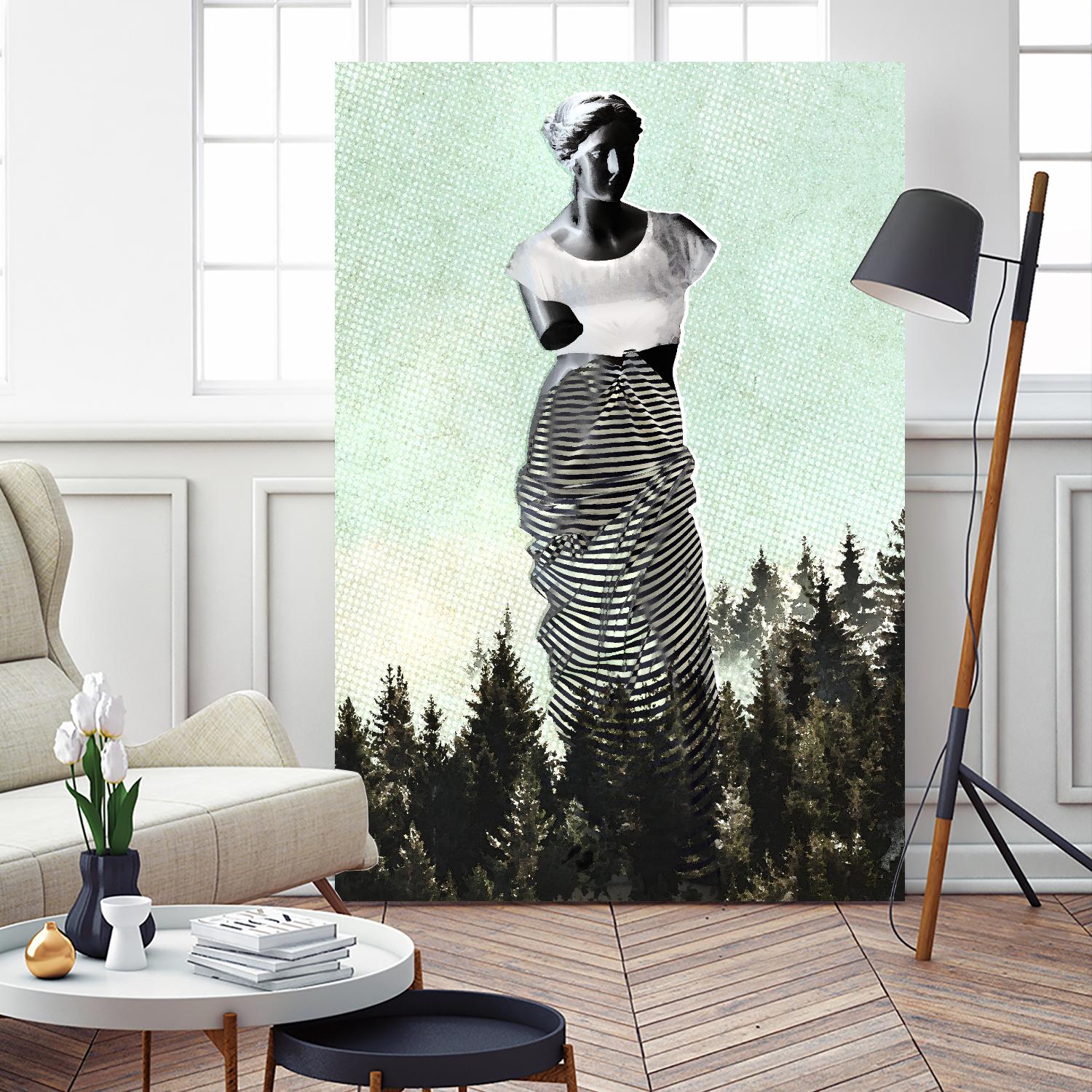 Hipster Venus by THE Studio on GIANT ART - green contemporary