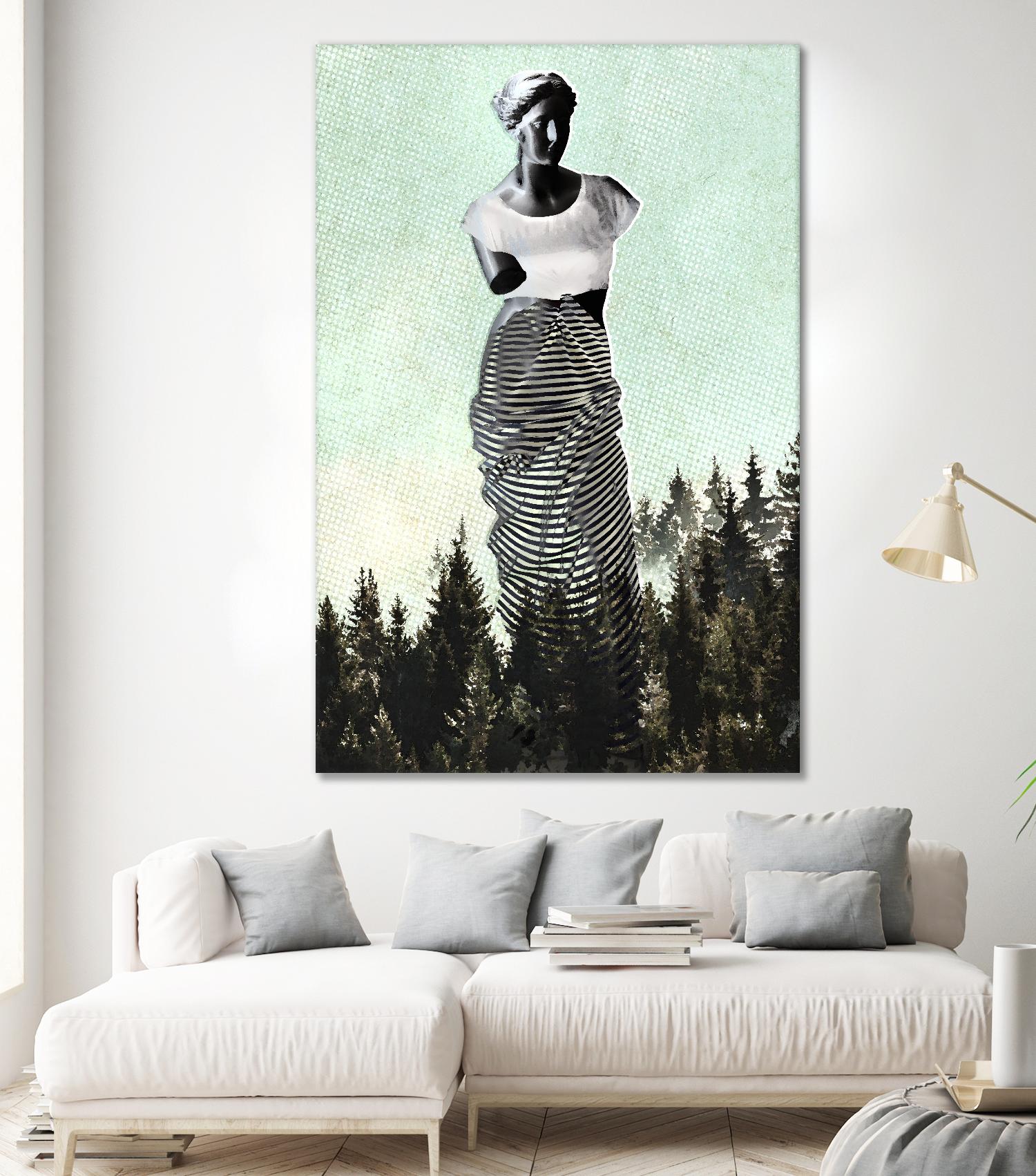 Hipster Venus by THE Studio on GIANT ART - green contemporary
