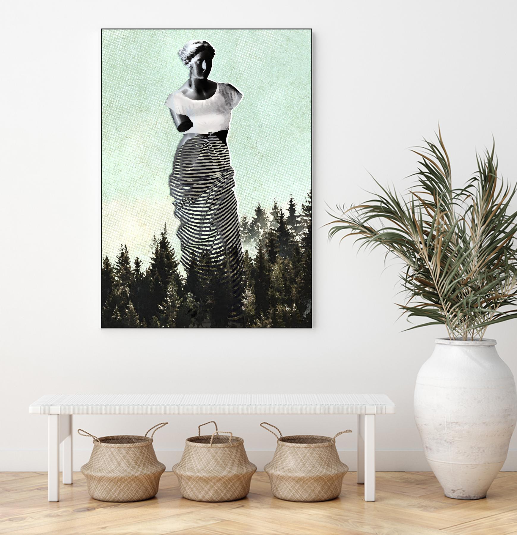 Hipster Venus by THE Studio on GIANT ART - green contemporary