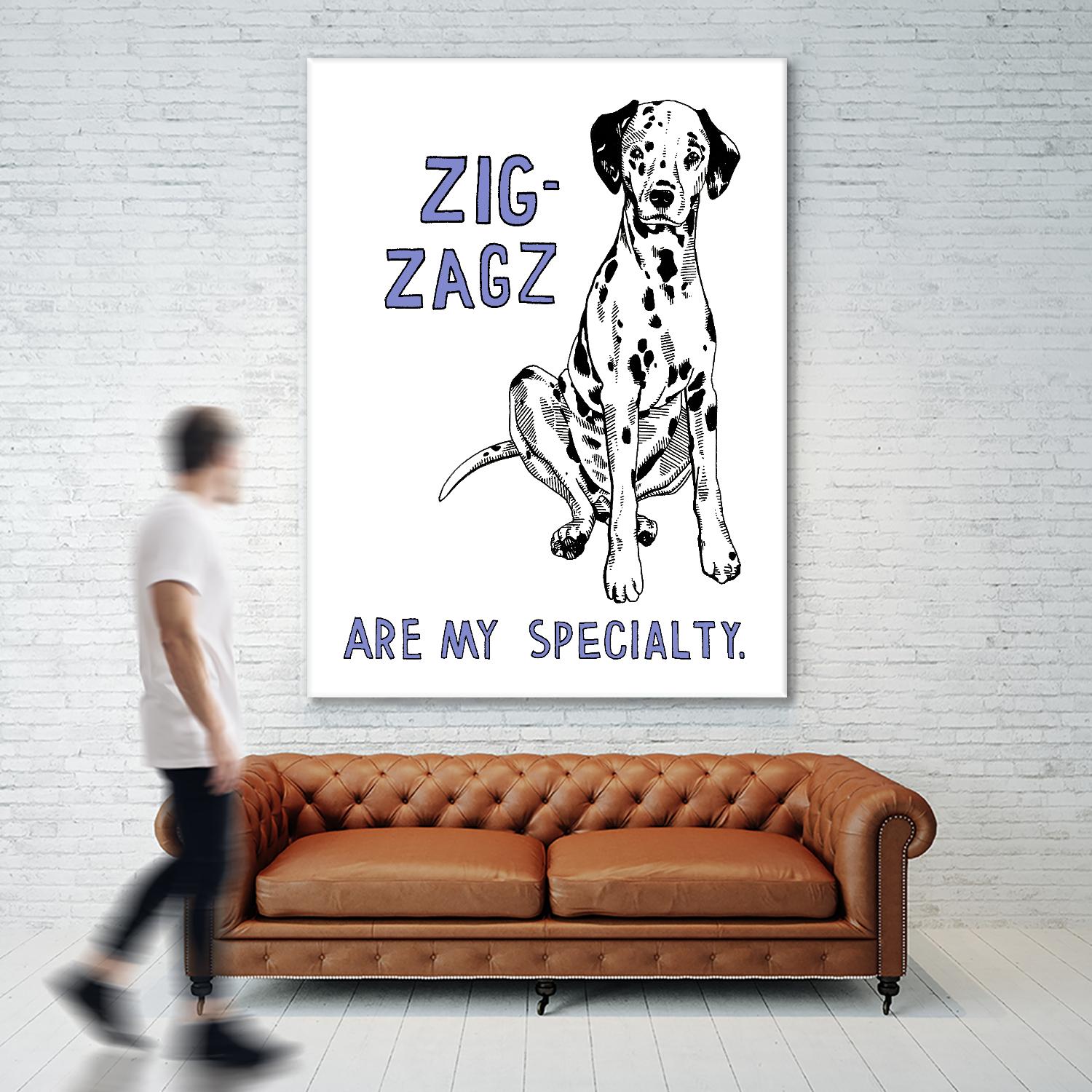 Dalmation by Natasha Marie on GIANT ART - purple contemporary