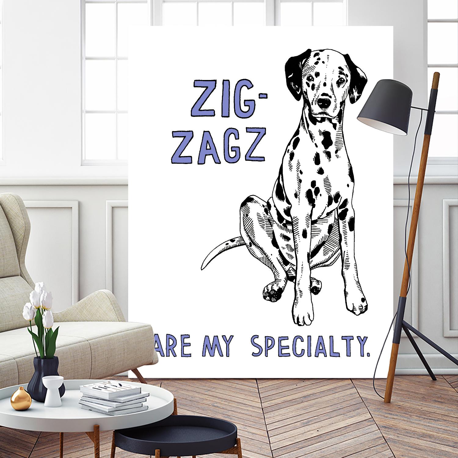 Dalmation by Natasha Marie on GIANT ART - purple contemporary