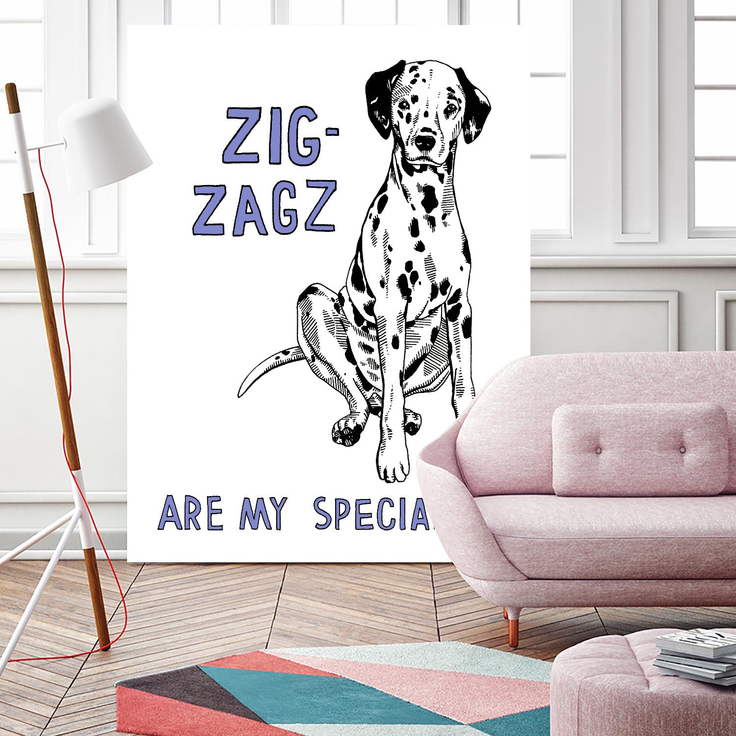 Dalmation by Natasha Marie on GIANT ART - purple contemporary