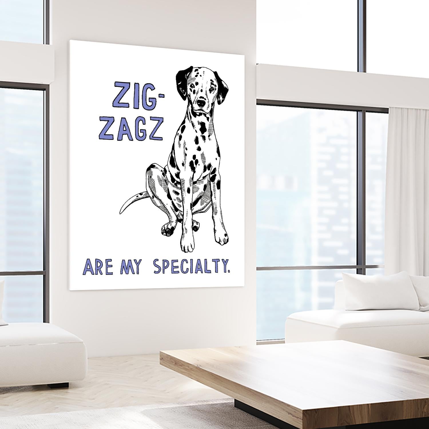 Dalmation by Natasha Marie on GIANT ART - purple contemporary