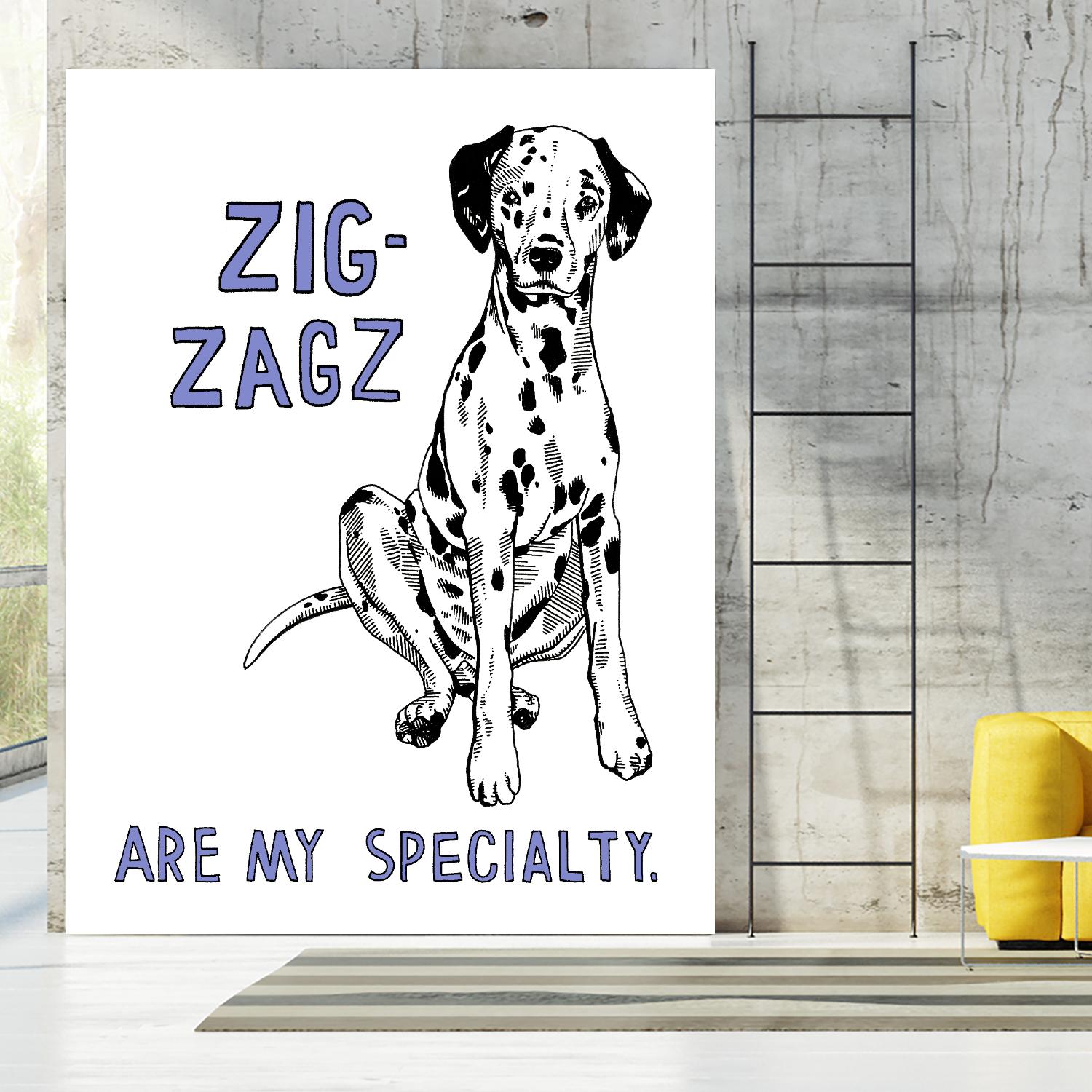 Dalmation by Natasha Marie on GIANT ART - purple contemporary