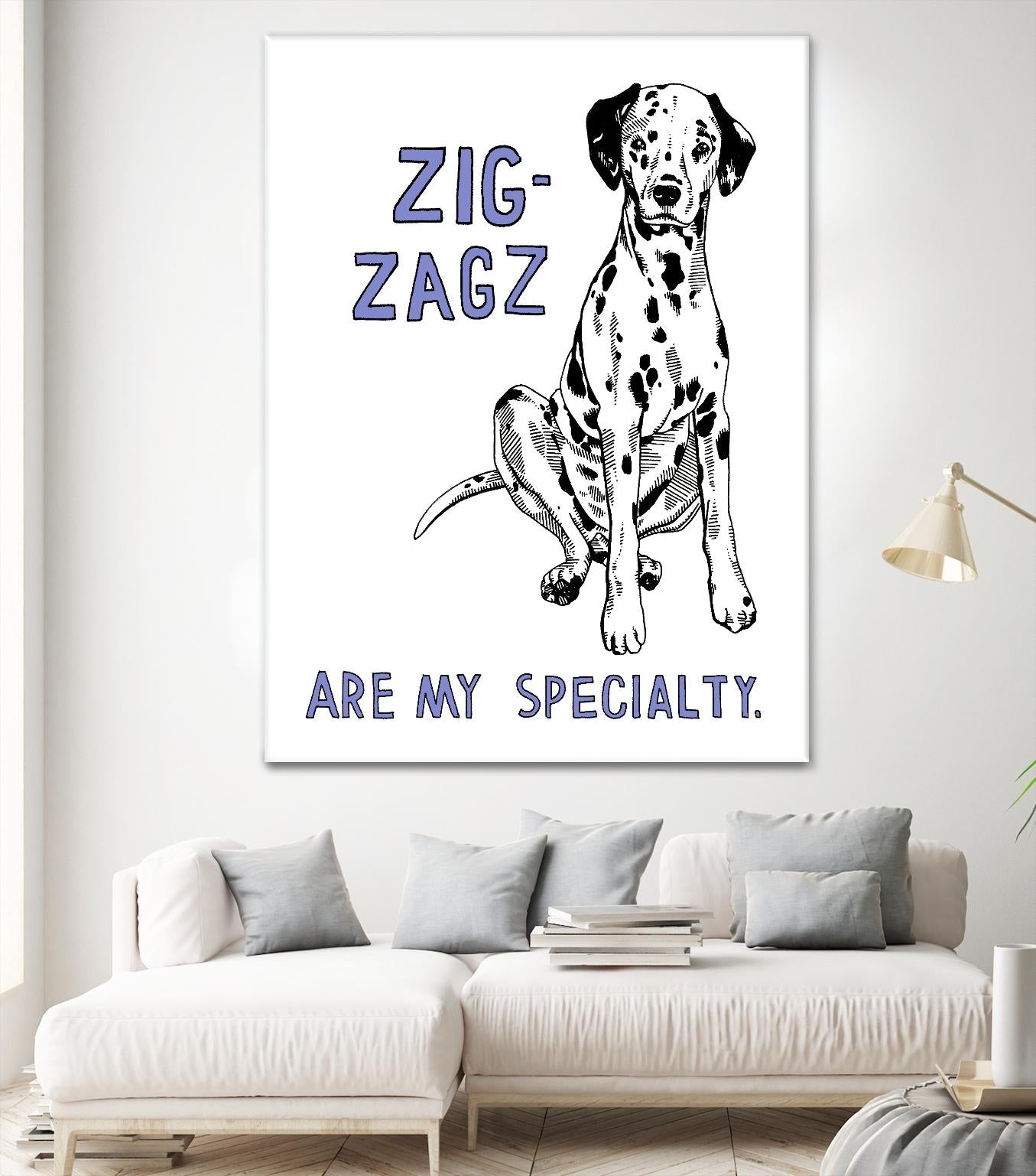 Dalmation by Natasha Marie on GIANT ART - purple contemporary