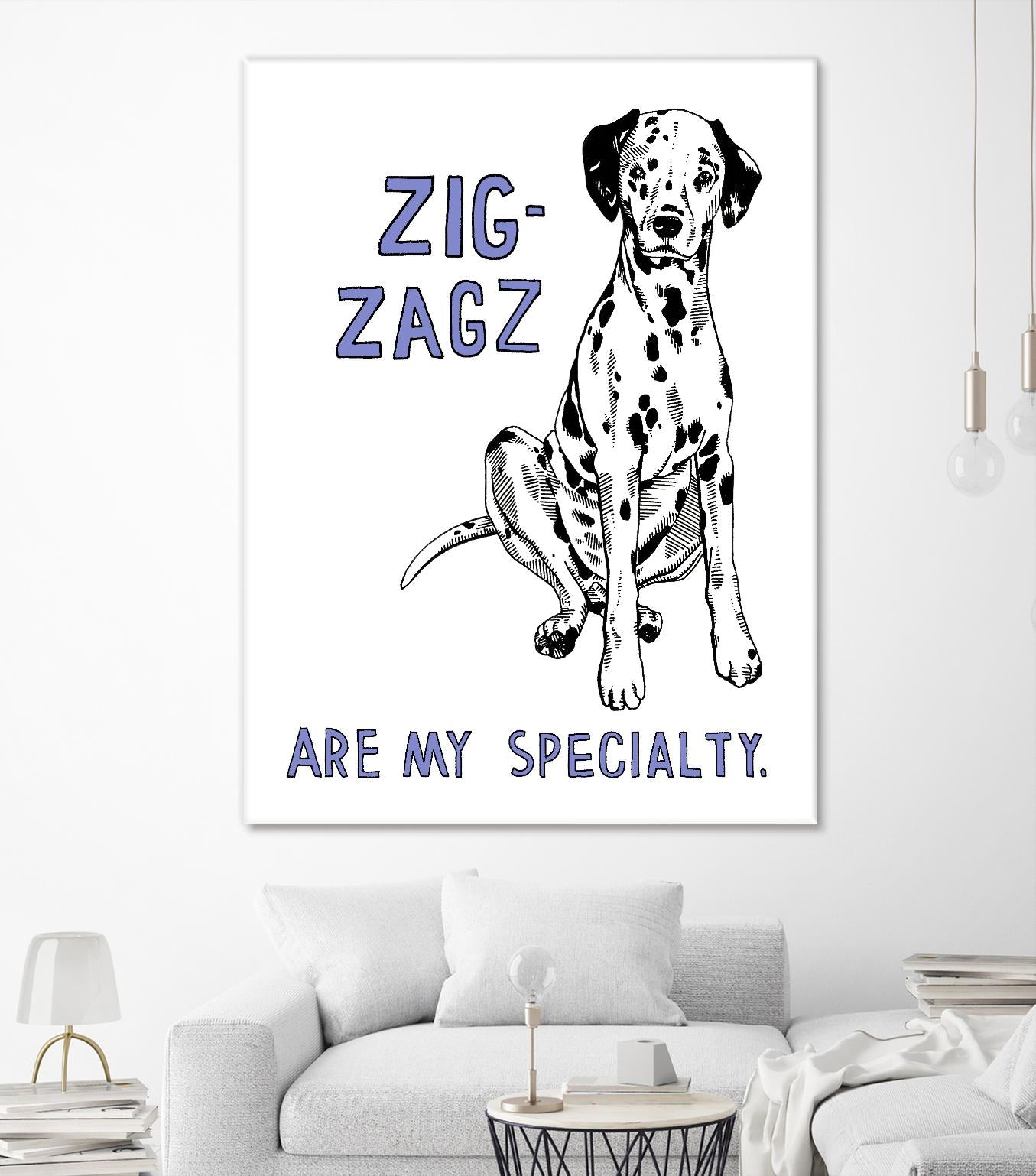 Dalmation by Natasha Marie on GIANT ART - purple contemporary