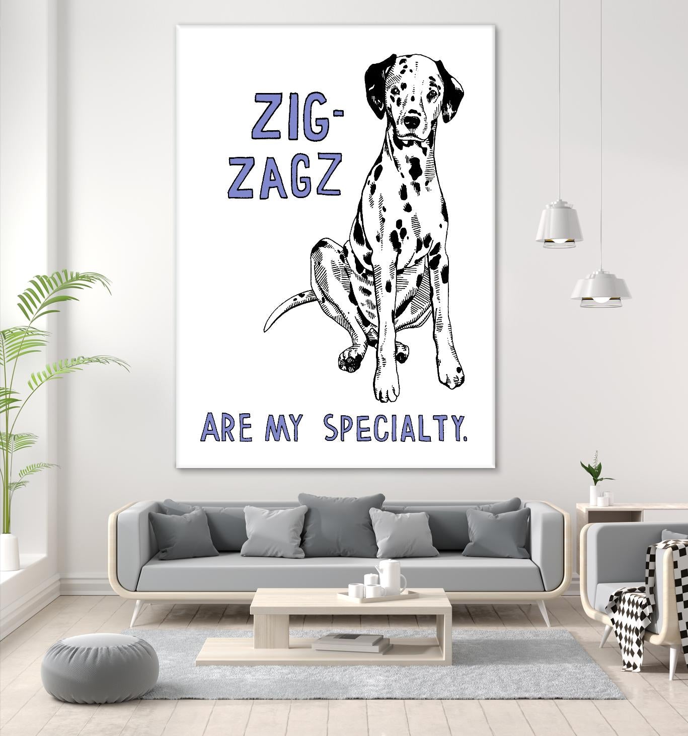 Dalmation by Natasha Marie on GIANT ART - purple contemporary