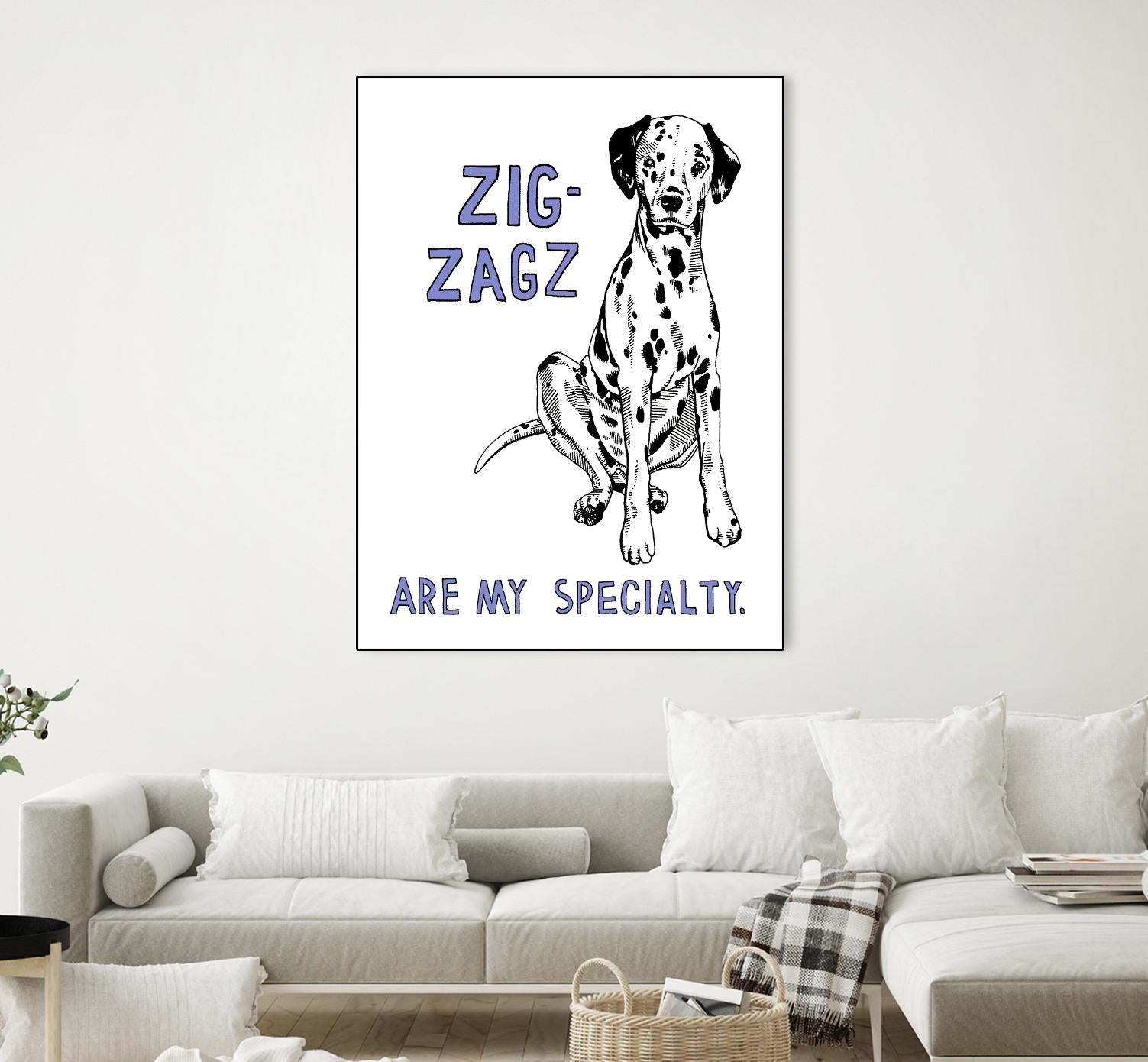 Dalmation by Natasha Marie on GIANT ART - purple contemporary