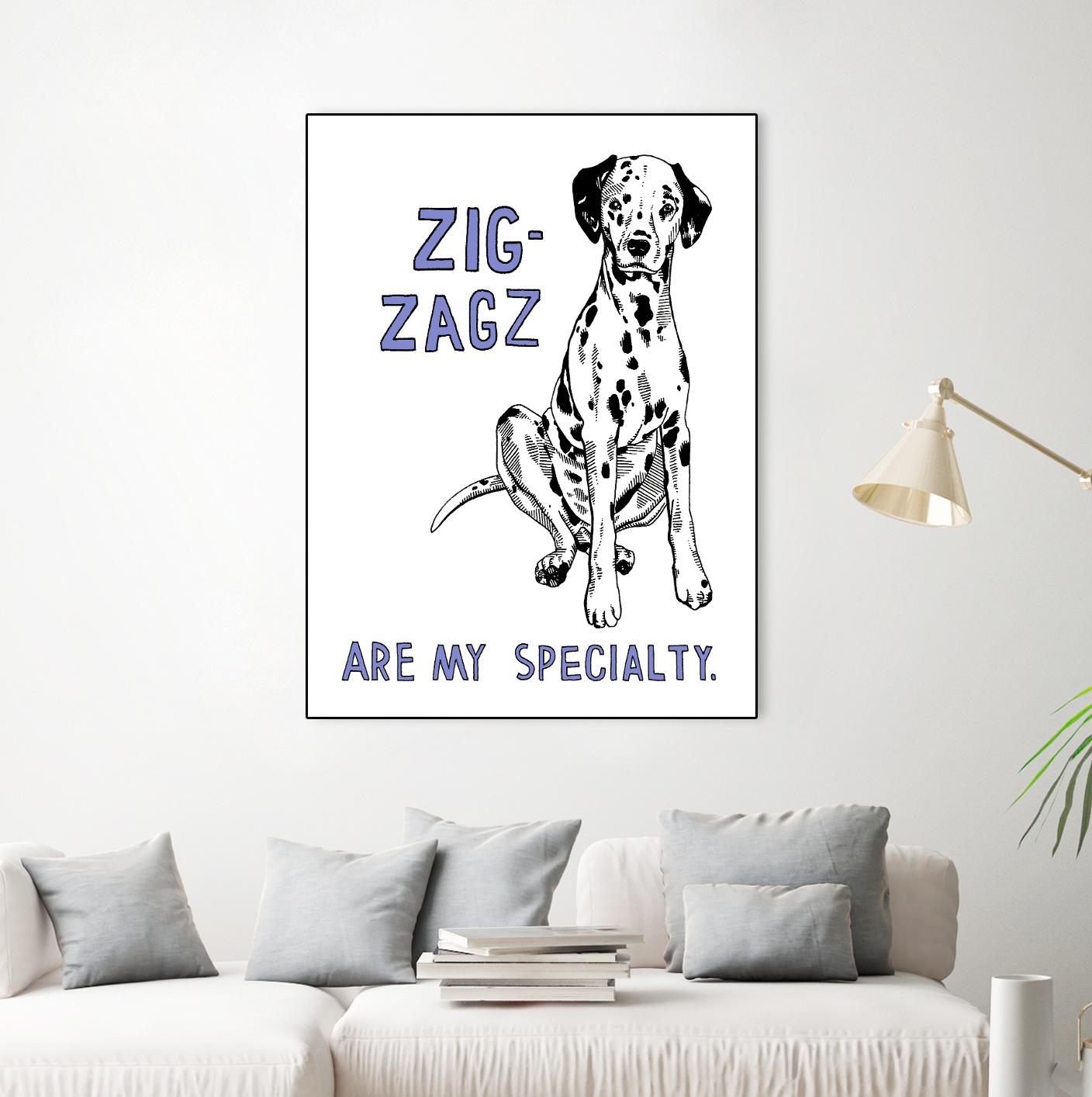 Dalmation by Natasha Marie on GIANT ART - purple contemporary