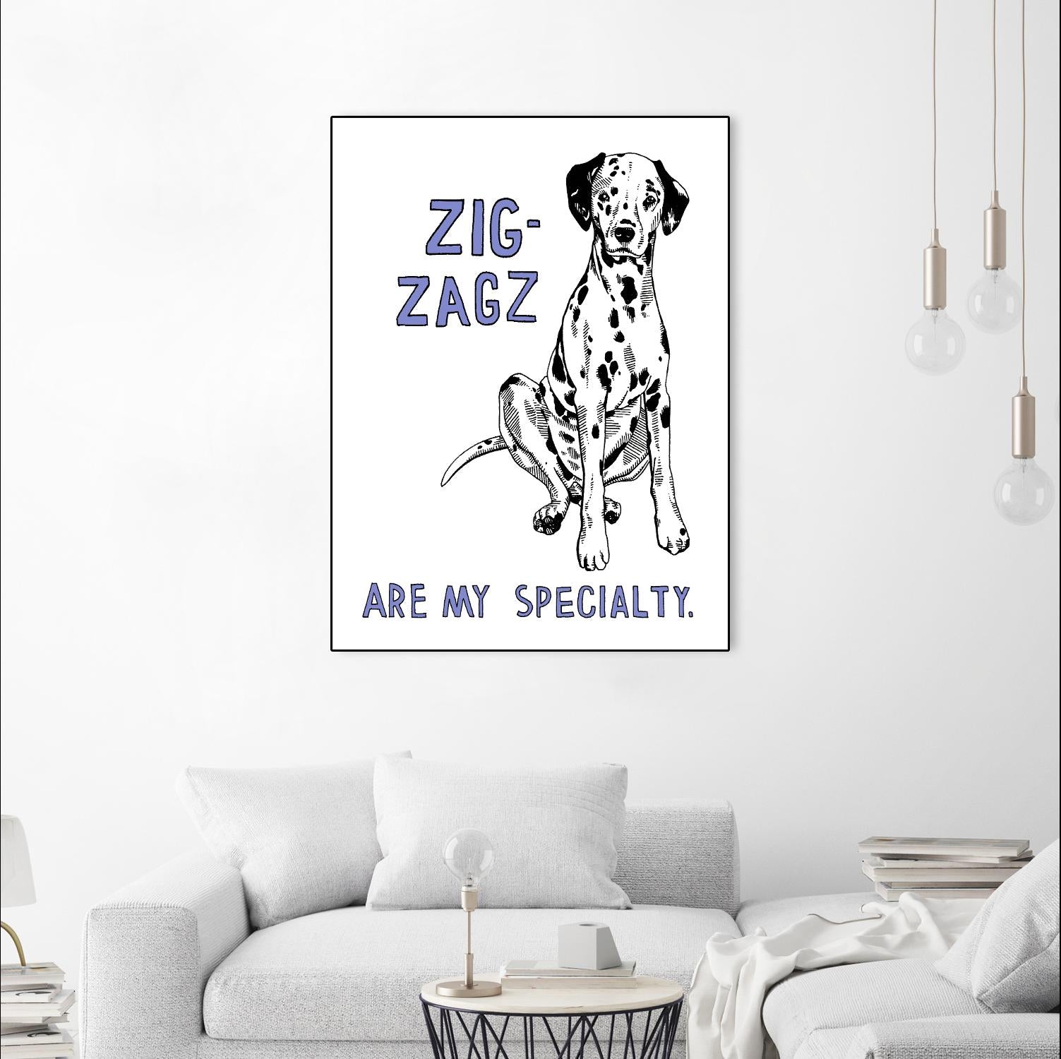 Dalmation by Natasha Marie on GIANT ART - purple contemporary