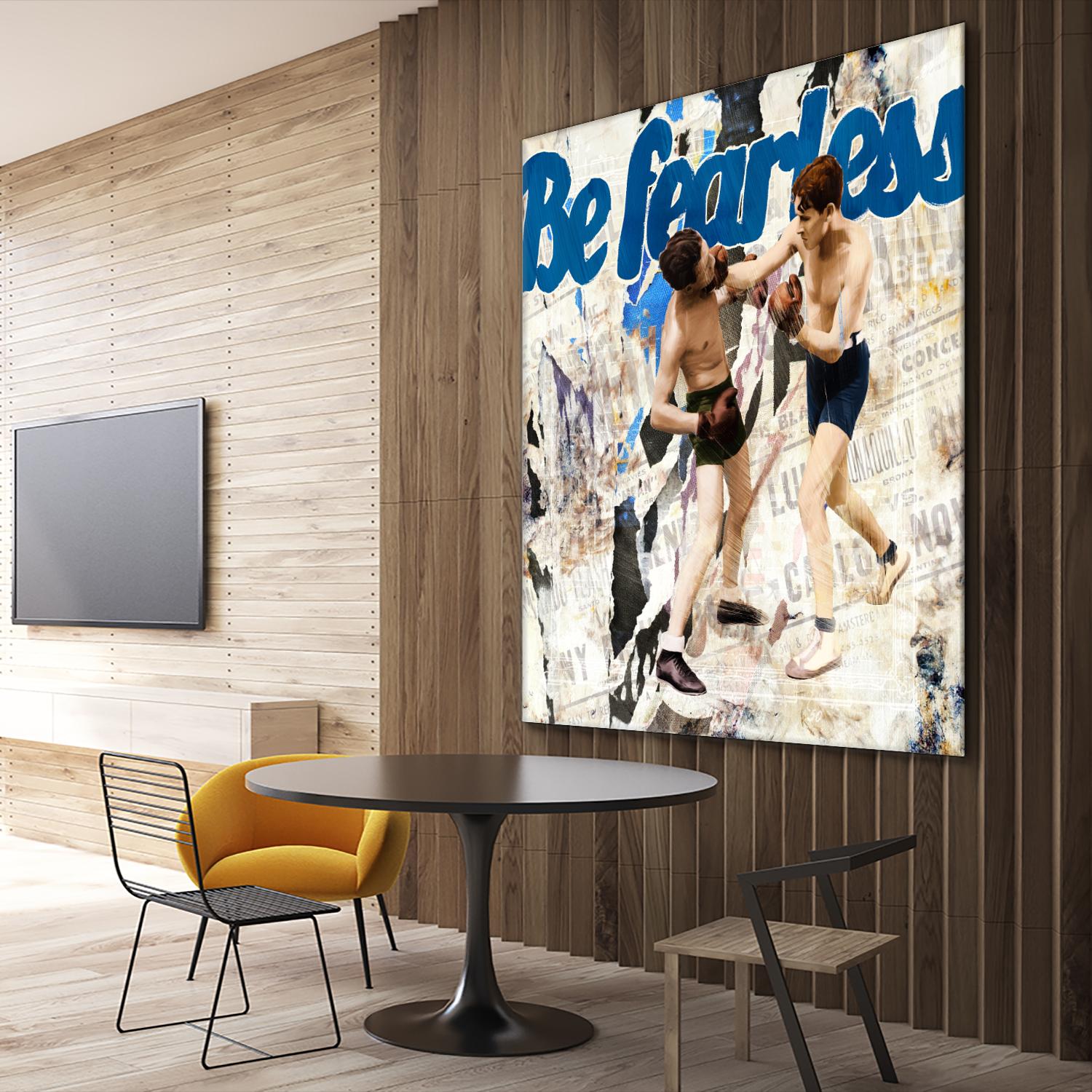 Be Fearless by THE Studio on GIANT ART - blue vintage
