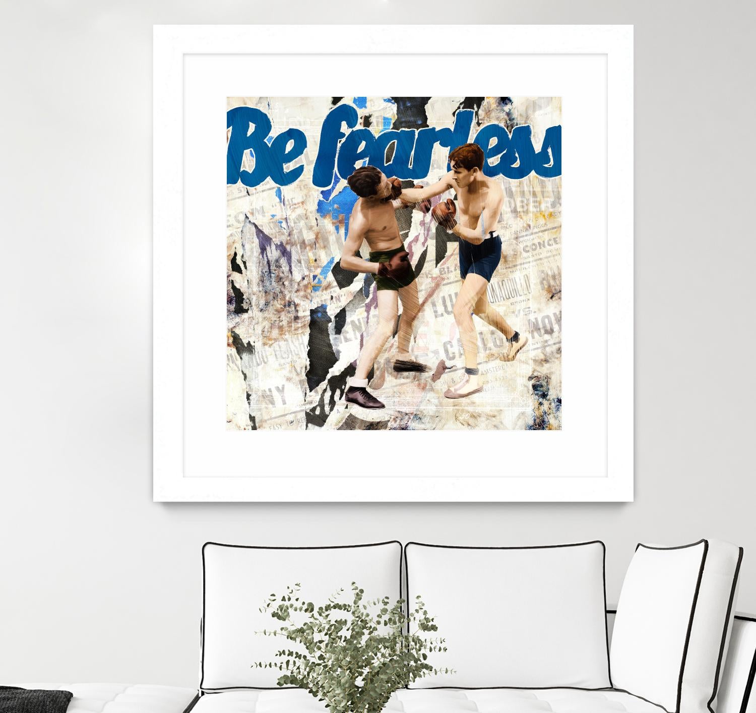 Be Fearless by THE Studio on GIANT ART - blue vintage