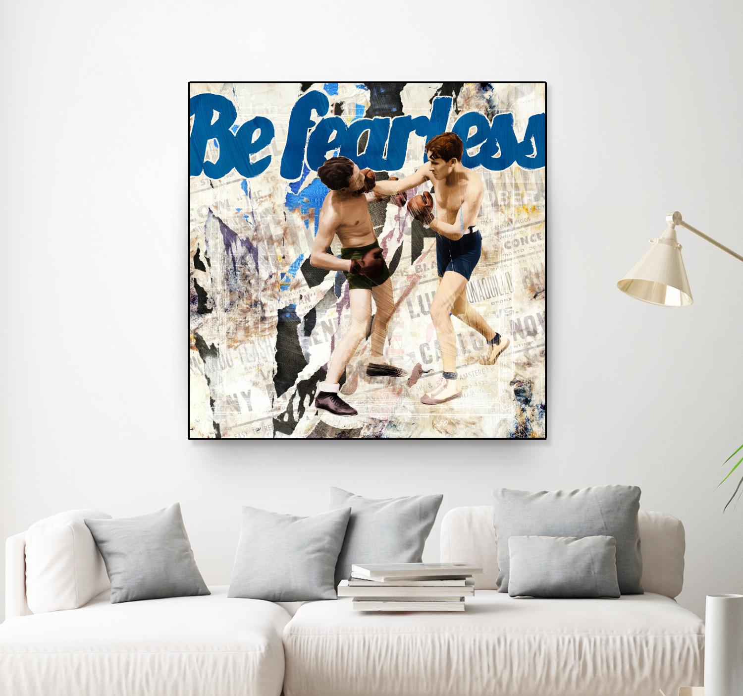 Be Fearless by THE Studio on GIANT ART - blue vintage