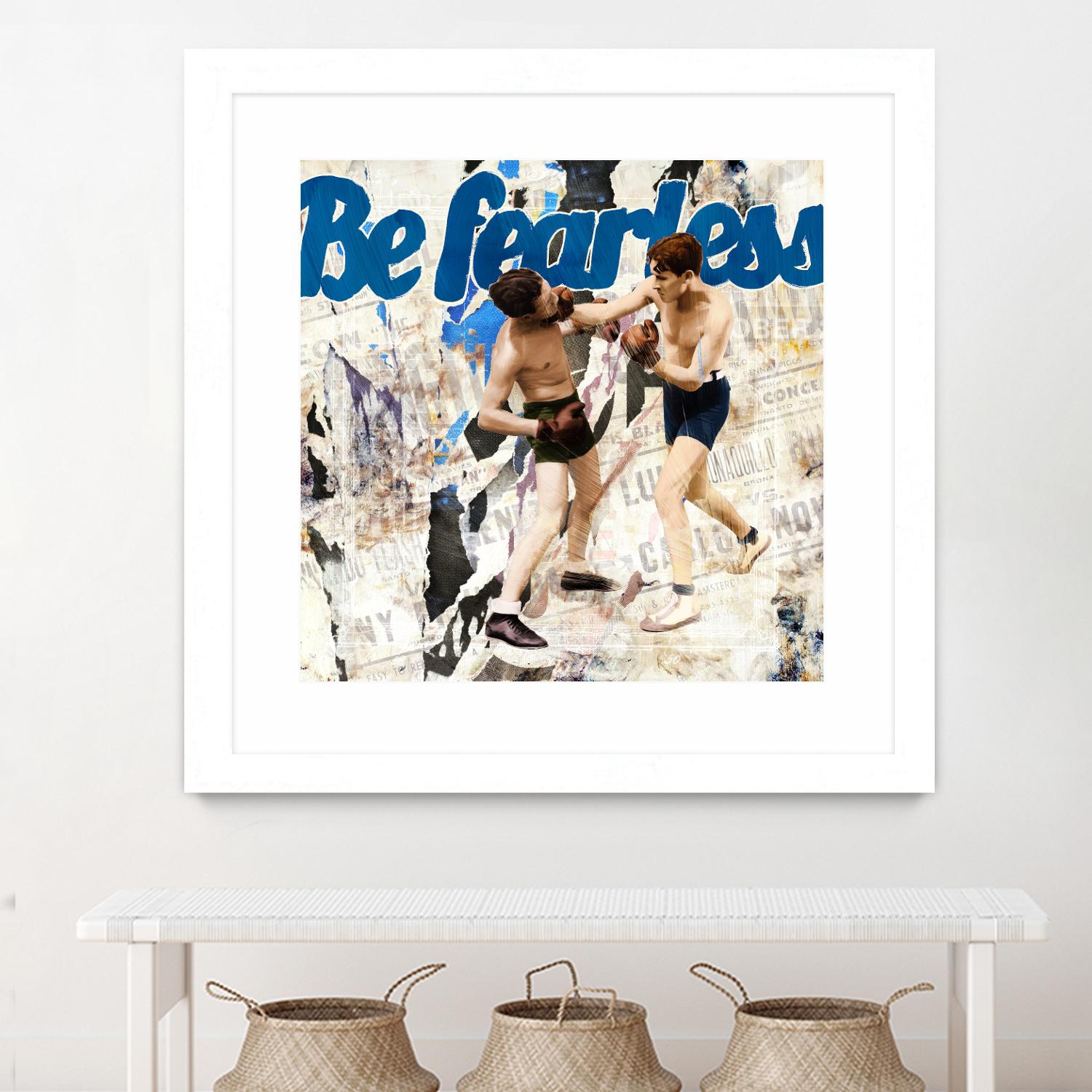 Be Fearless by THE Studio on GIANT ART - blue vintage