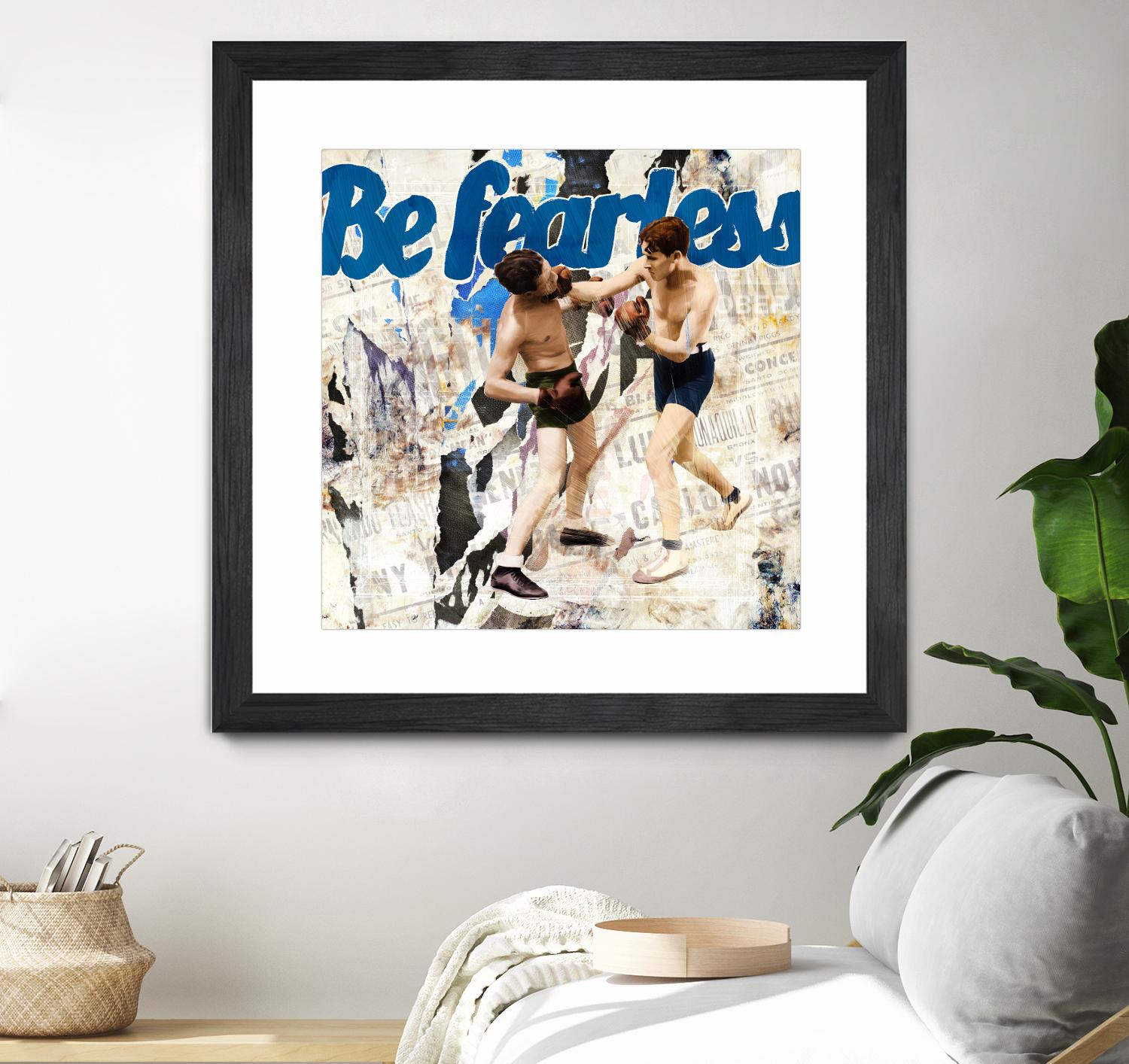 Be Fearless by THE Studio on GIANT ART - blue vintage