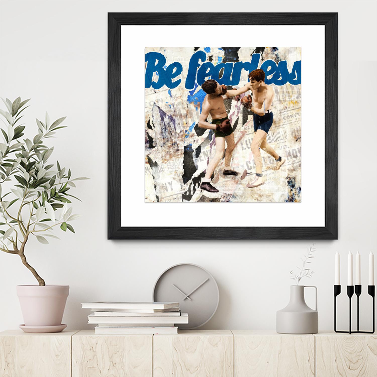 Be Fearless by THE Studio on GIANT ART - blue vintage
