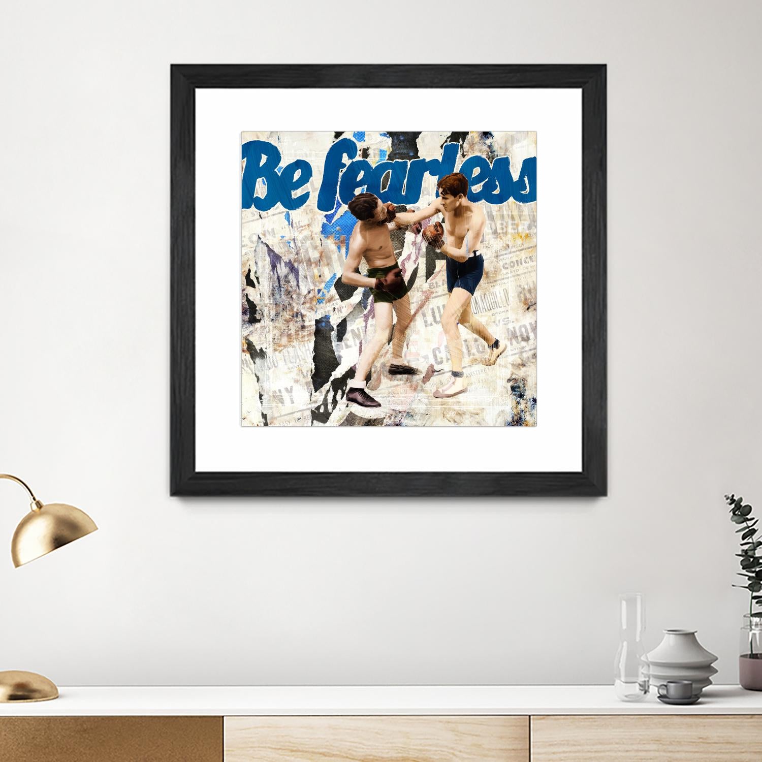 Be Fearless by THE Studio on GIANT ART - blue vintage