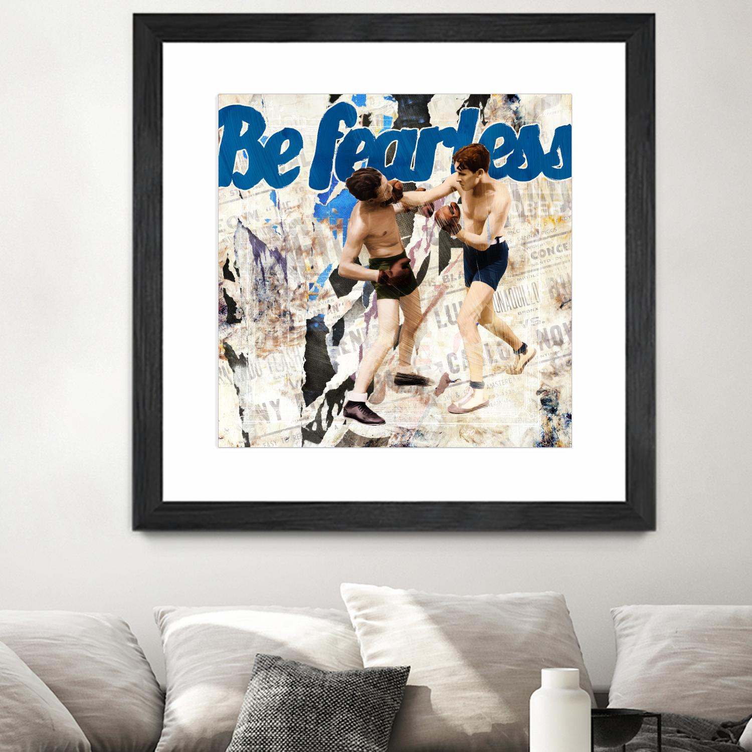 Be Fearless by THE Studio on GIANT ART - blue vintage