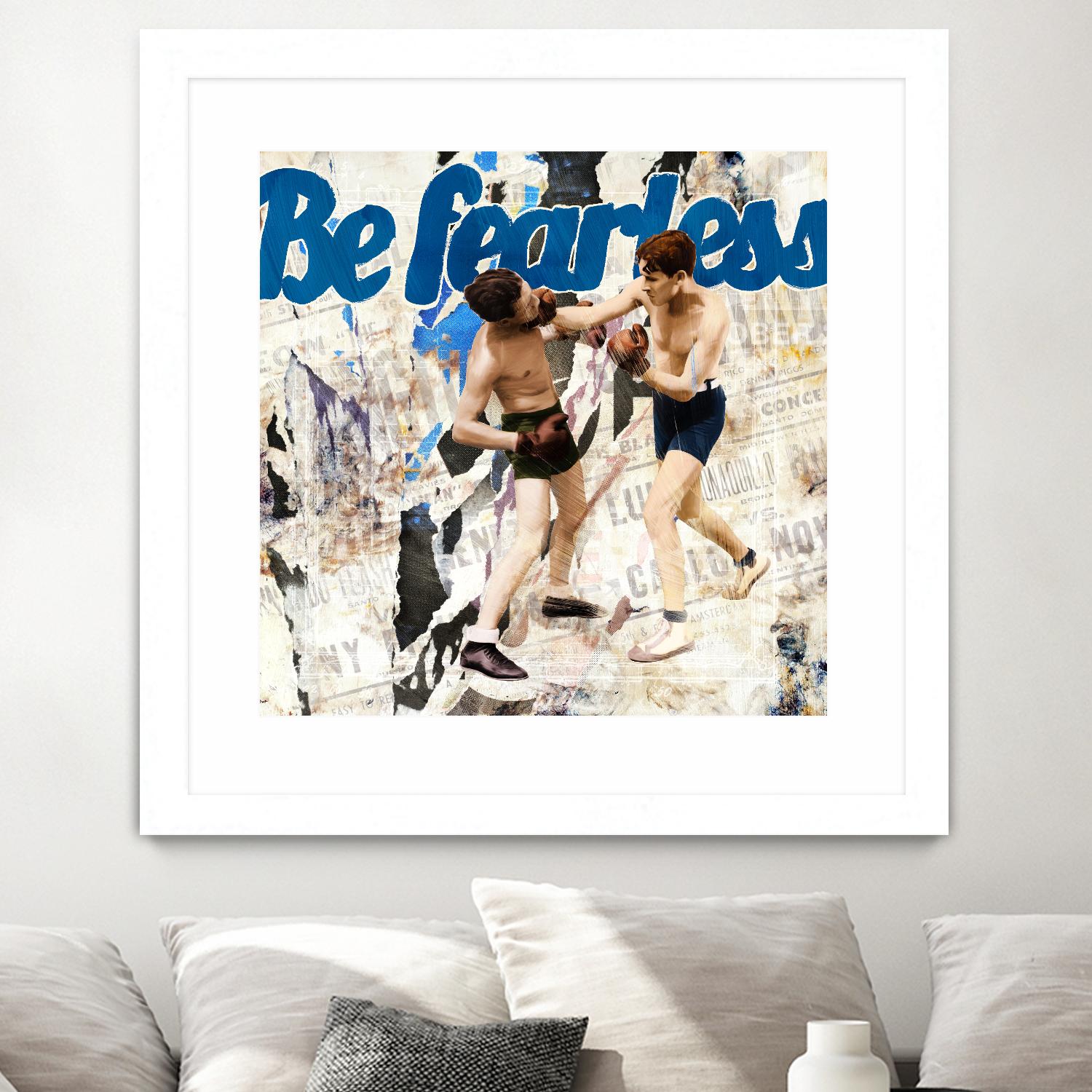 Be Fearless by THE Studio on GIANT ART - blue vintage
