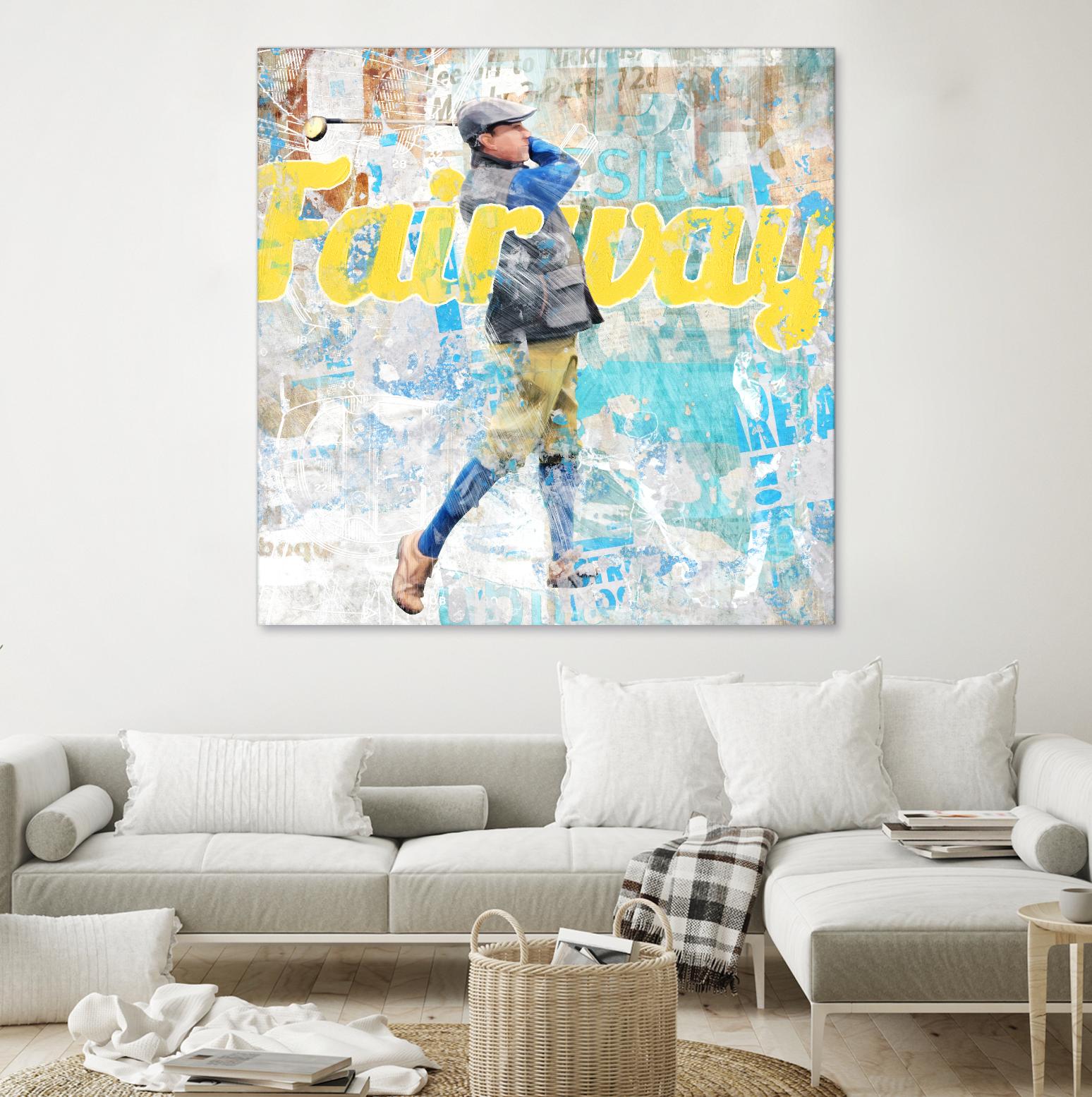 Fairway by THE Studio on GIANT ART - white vintage