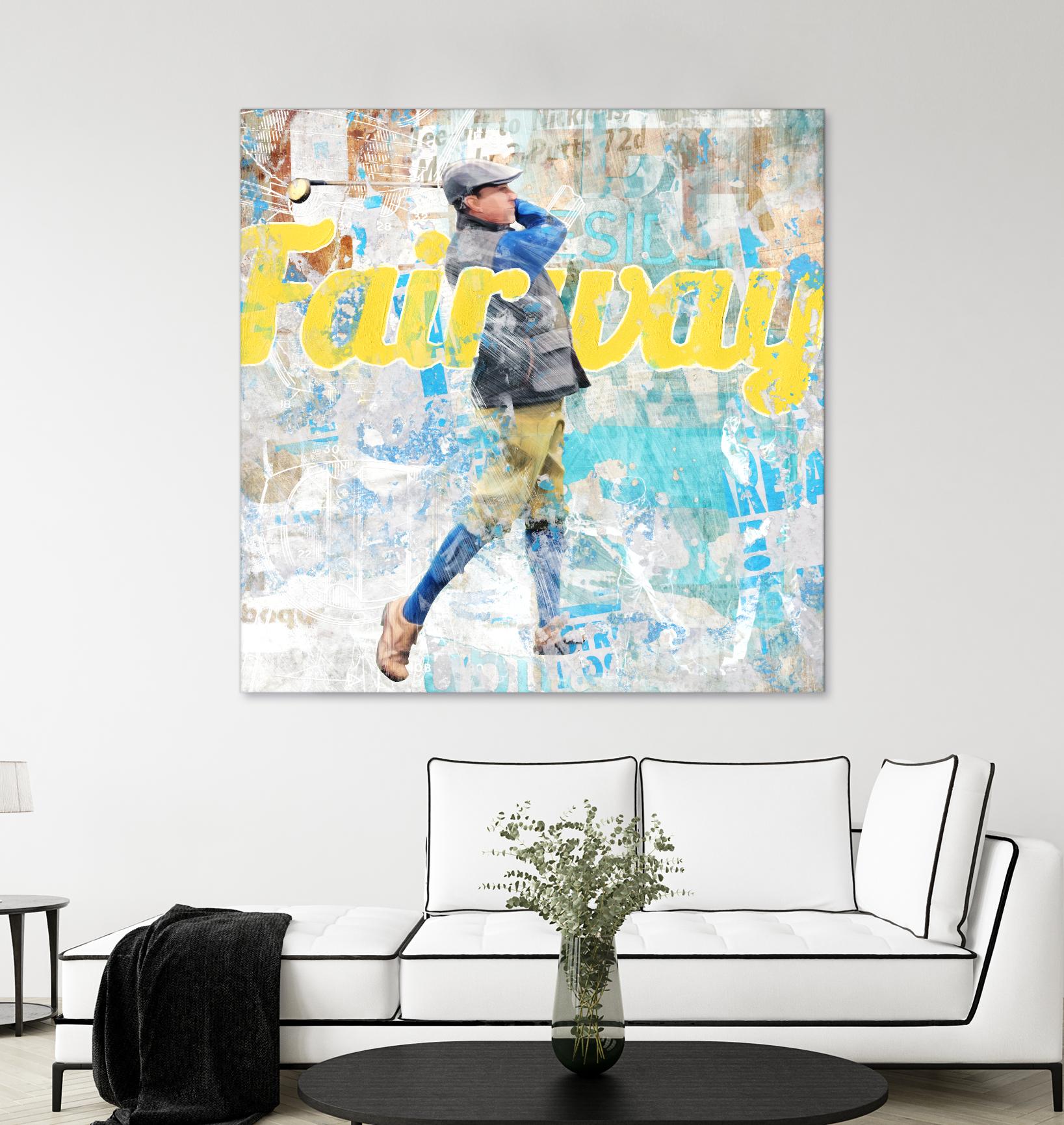 Fairway by THE Studio on GIANT ART - white vintage