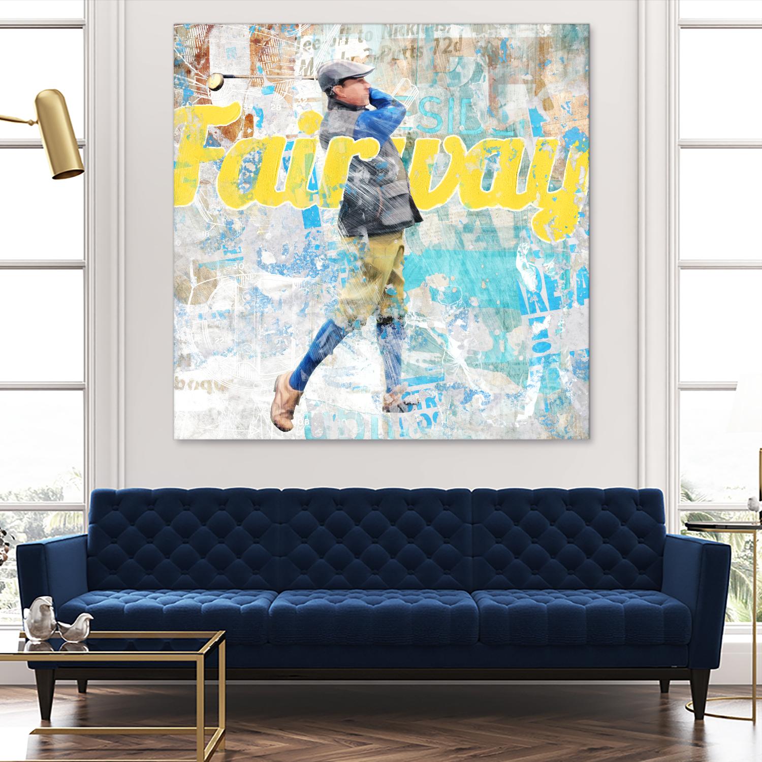 Fairway by THE Studio on GIANT ART - white vintage