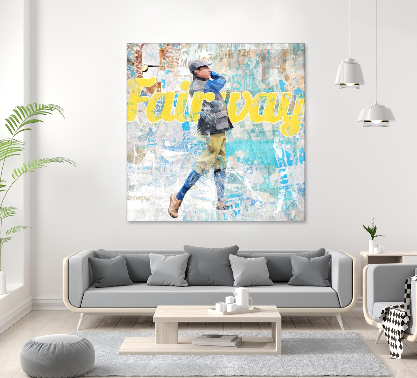 Fairway by THE Studio on GIANT ART - white vintage