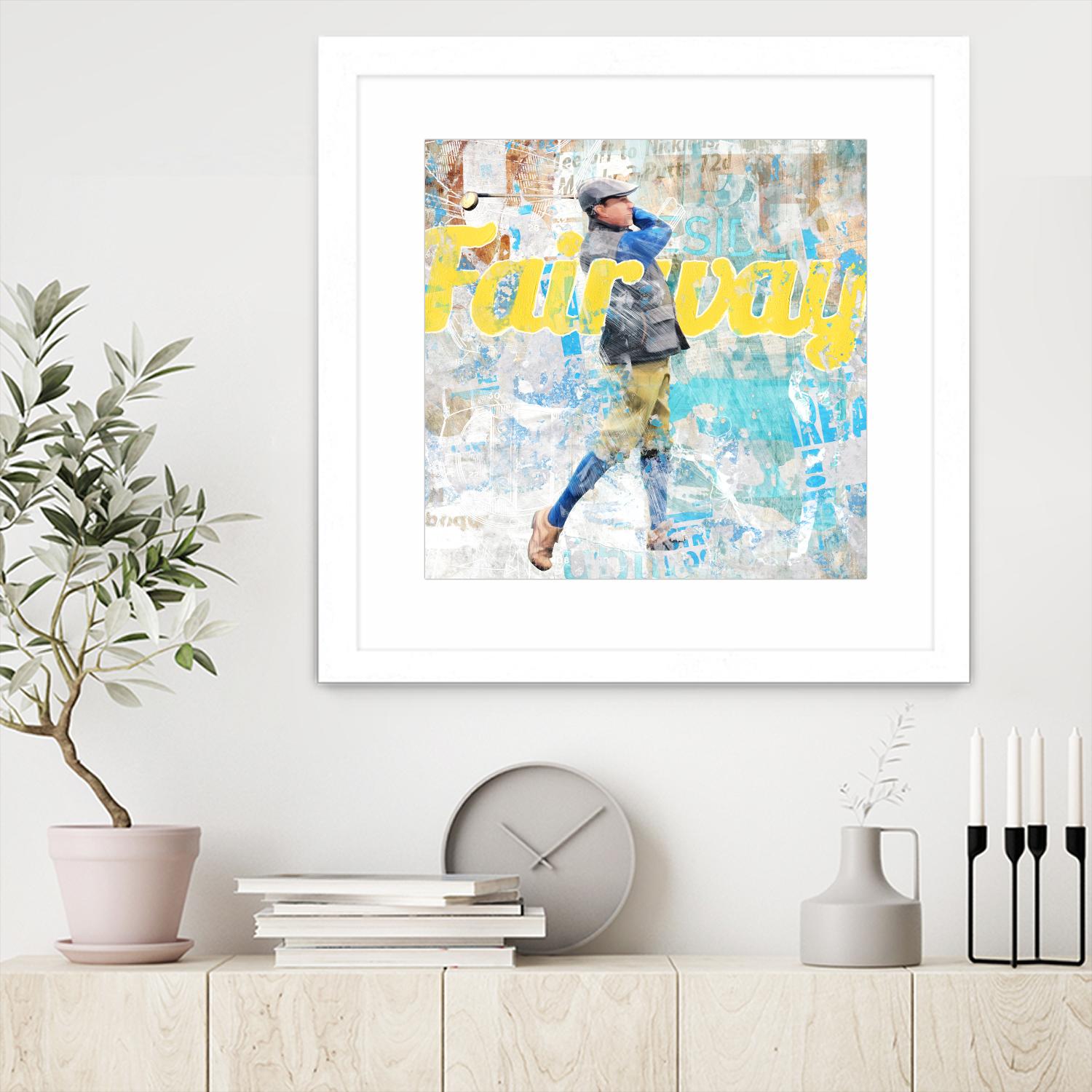 Fairway by THE Studio on GIANT ART - white vintage