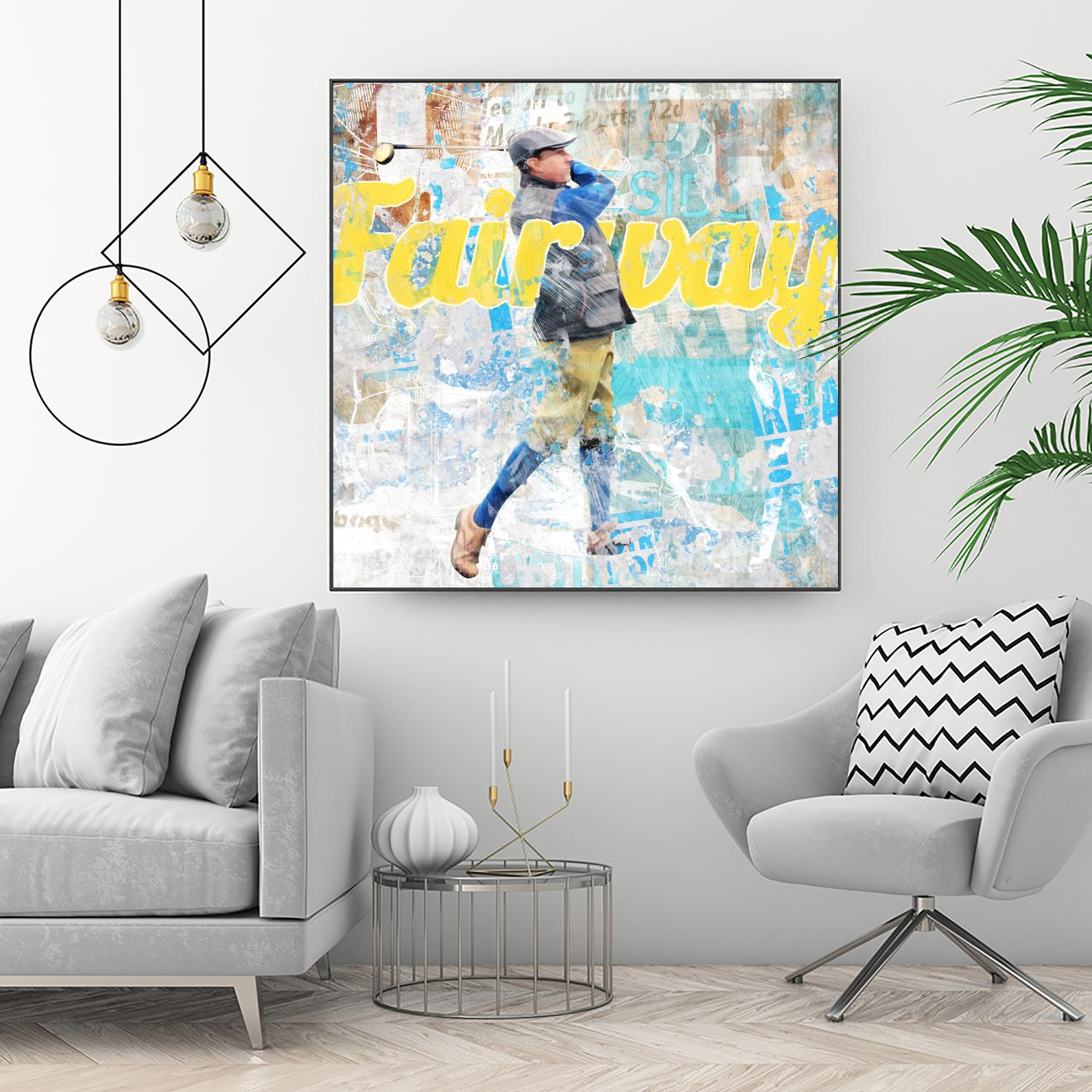 Fairway by THE Studio on GIANT ART - white vintage