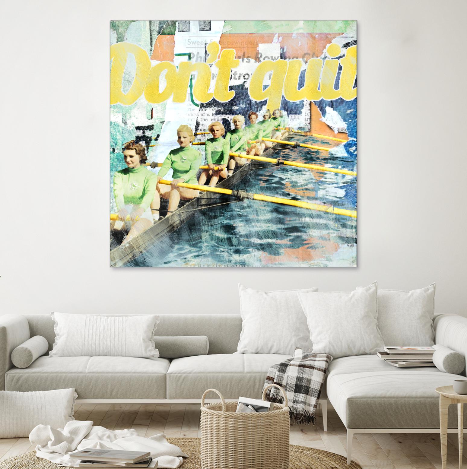 Don't Quit by THE Studio on GIANT ART - green vintage