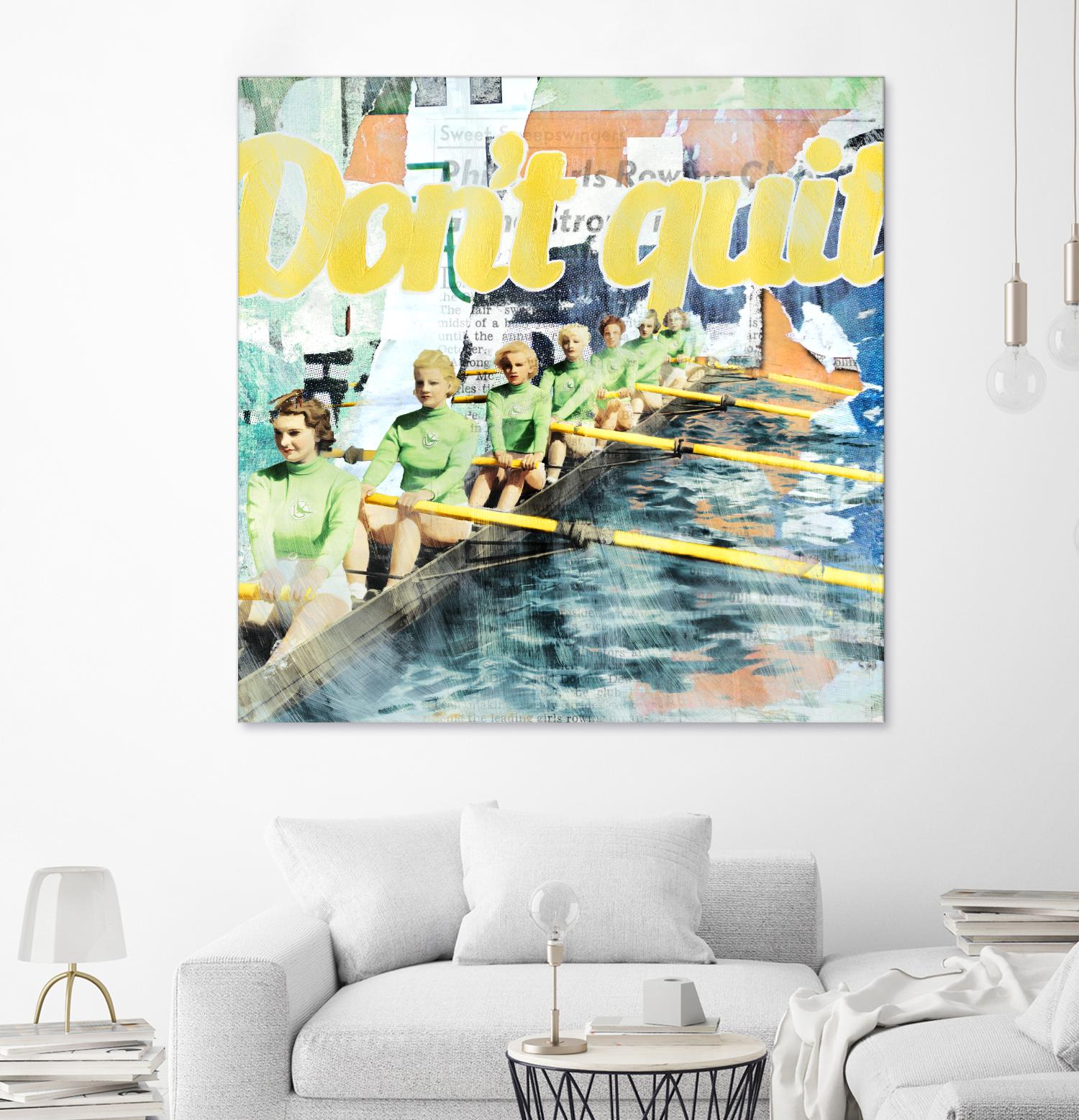 Don't Quit by THE Studio on GIANT ART - green vintage
